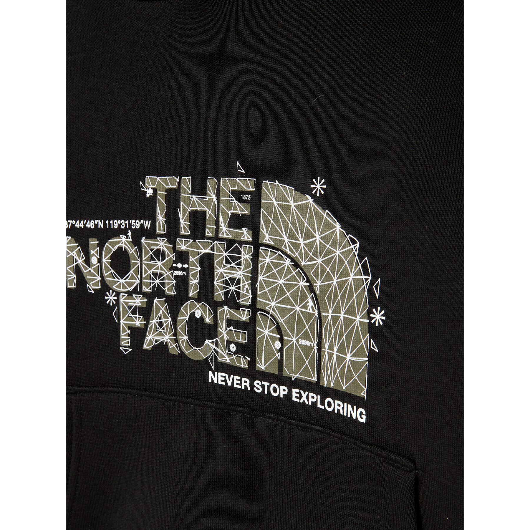 The North Face Суитшърт Drew Peak NF0A7X55 Черен Regular Fit - Pepit.bg