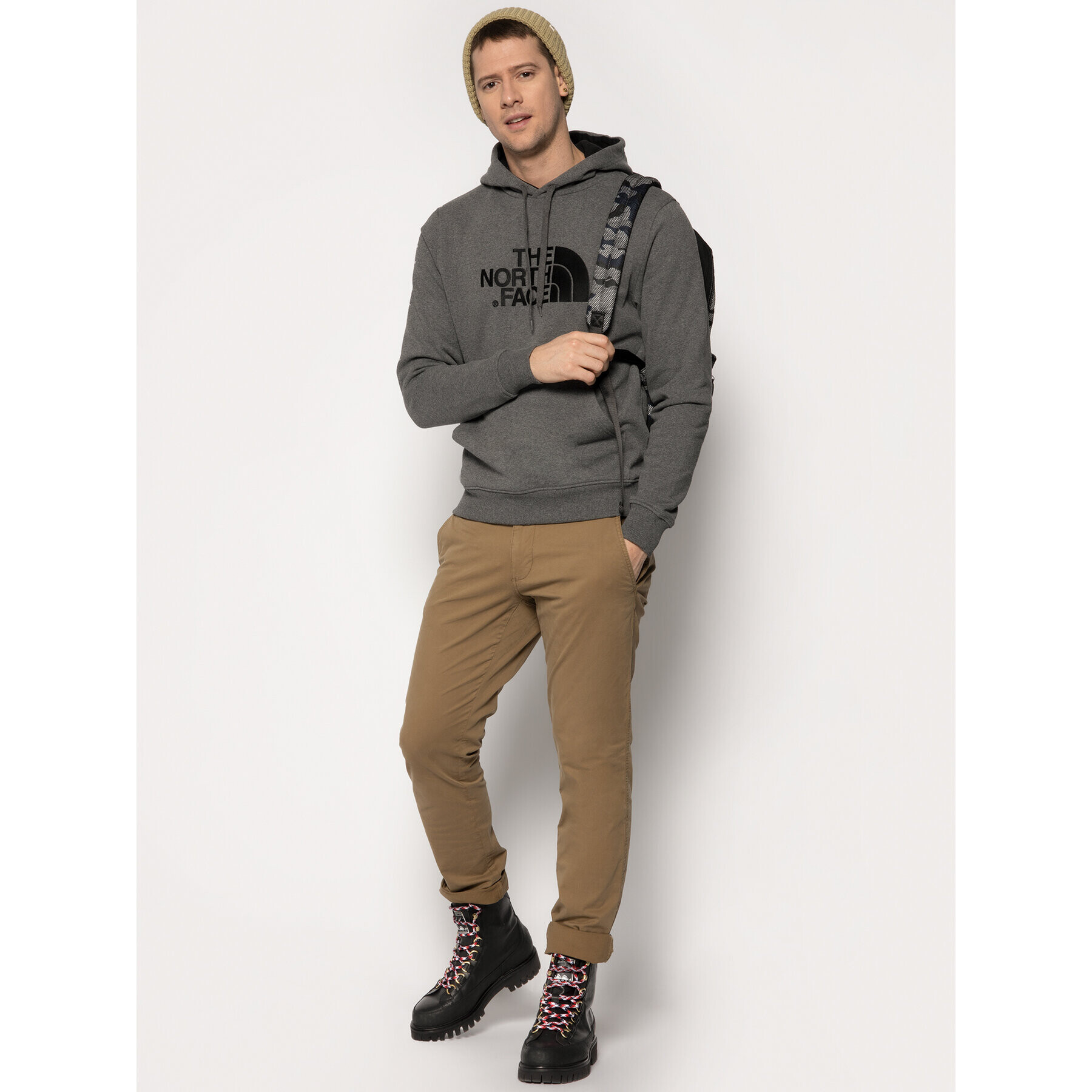 The North Face Суитшърт Drew Peak Pul Hoodie NF00AHJY Сив Regular Fit - Pepit.bg