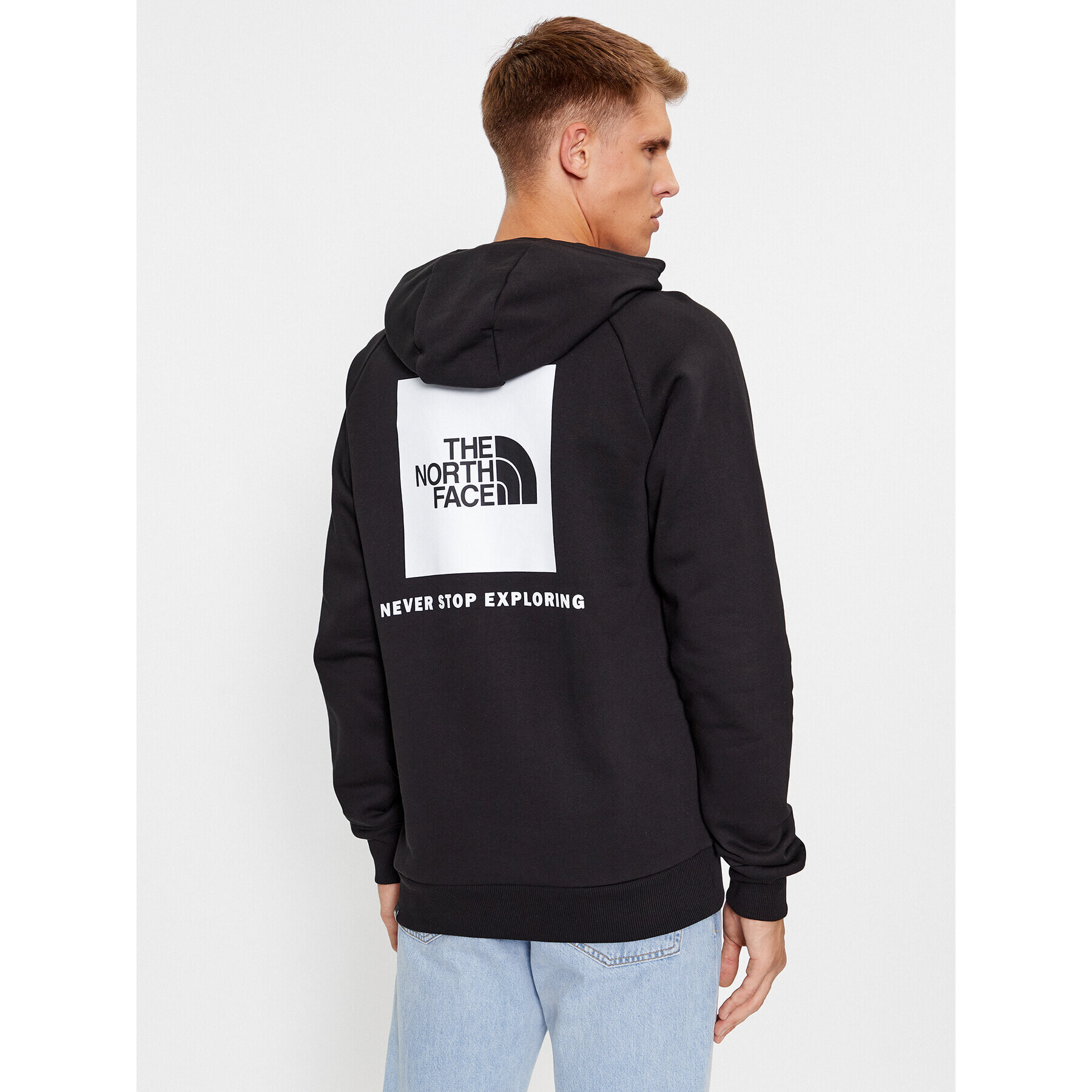 The North Face Суитшърт M Raglan Redbox Hoodie - EuNF0A2ZWUKY41 Черен Regular Fit - Pepit.bg