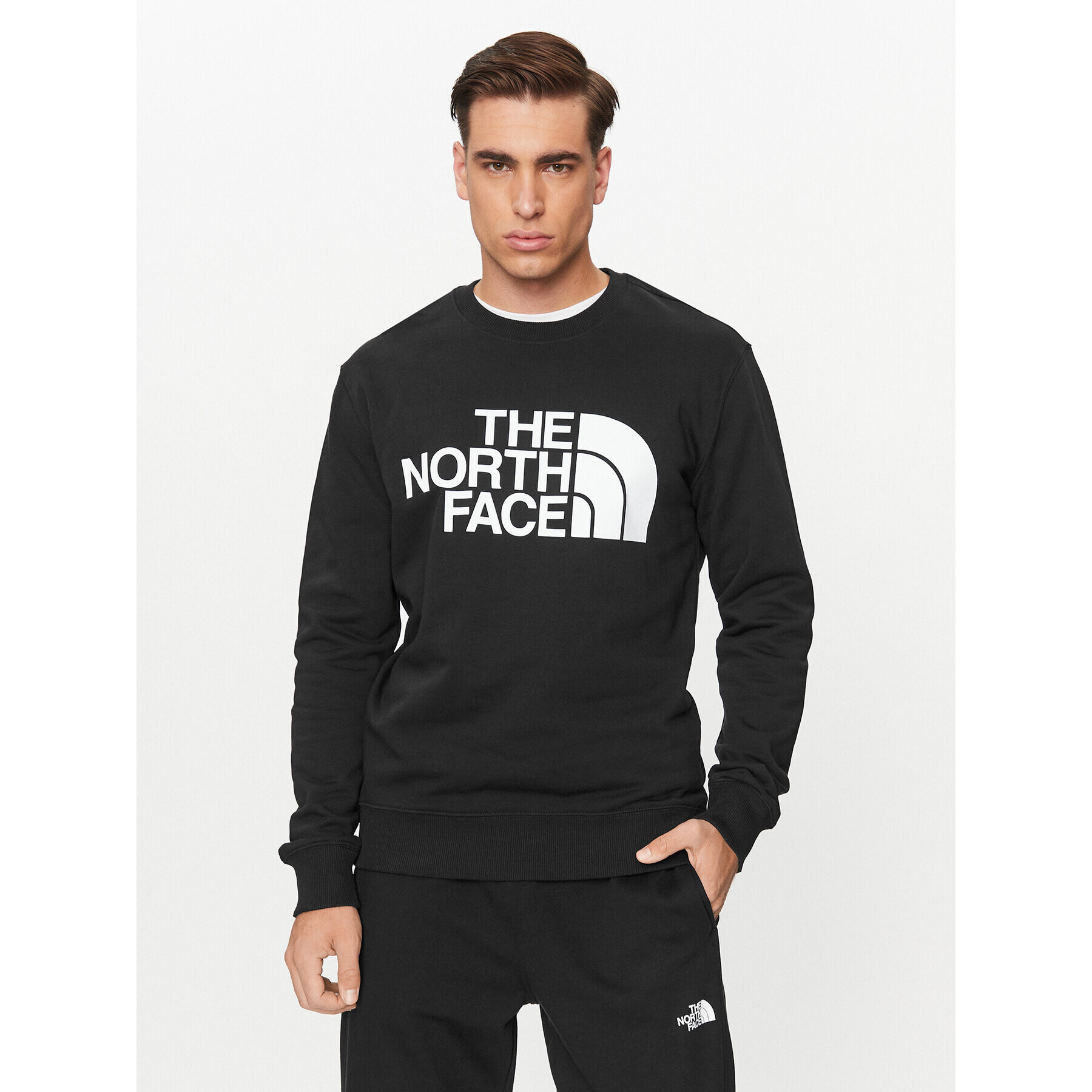 The North Face Суитшърт M Standard Crew - EuNF0A4M7WJK31 Черен Regular Fit - Pepit.bg