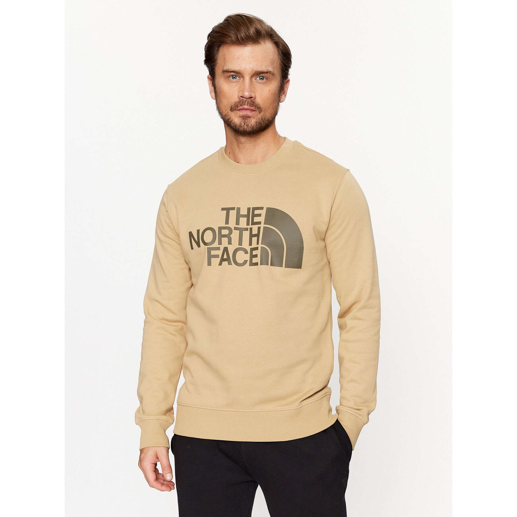 The North Face Суитшърт M Standard Crew - EuNF0A4M7WLK51 Бежов Regular Fit - Pepit.bg