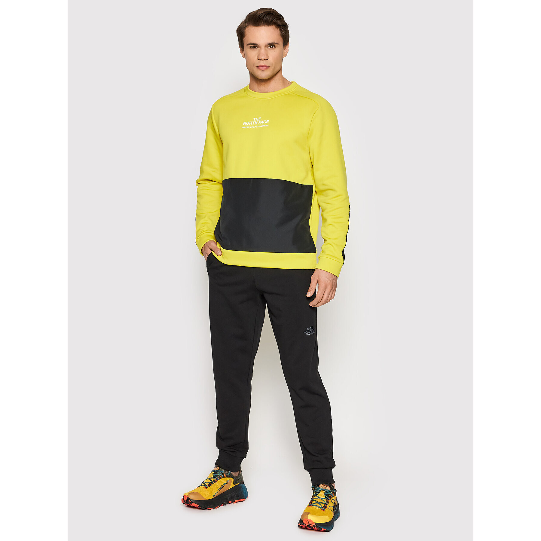 The North Face Суитшърт Ma Crew NF0A5IER Жълт Regular Fit - Pepit.bg