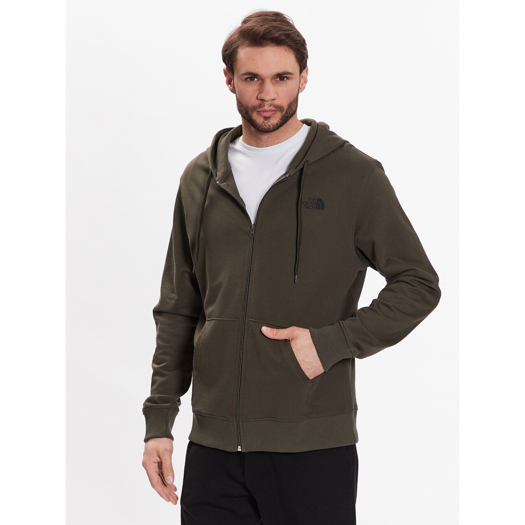 The North Face Суитшърт Open Gate Fz NF00CEP7 Зелен Regular Fit - Pepit.bg