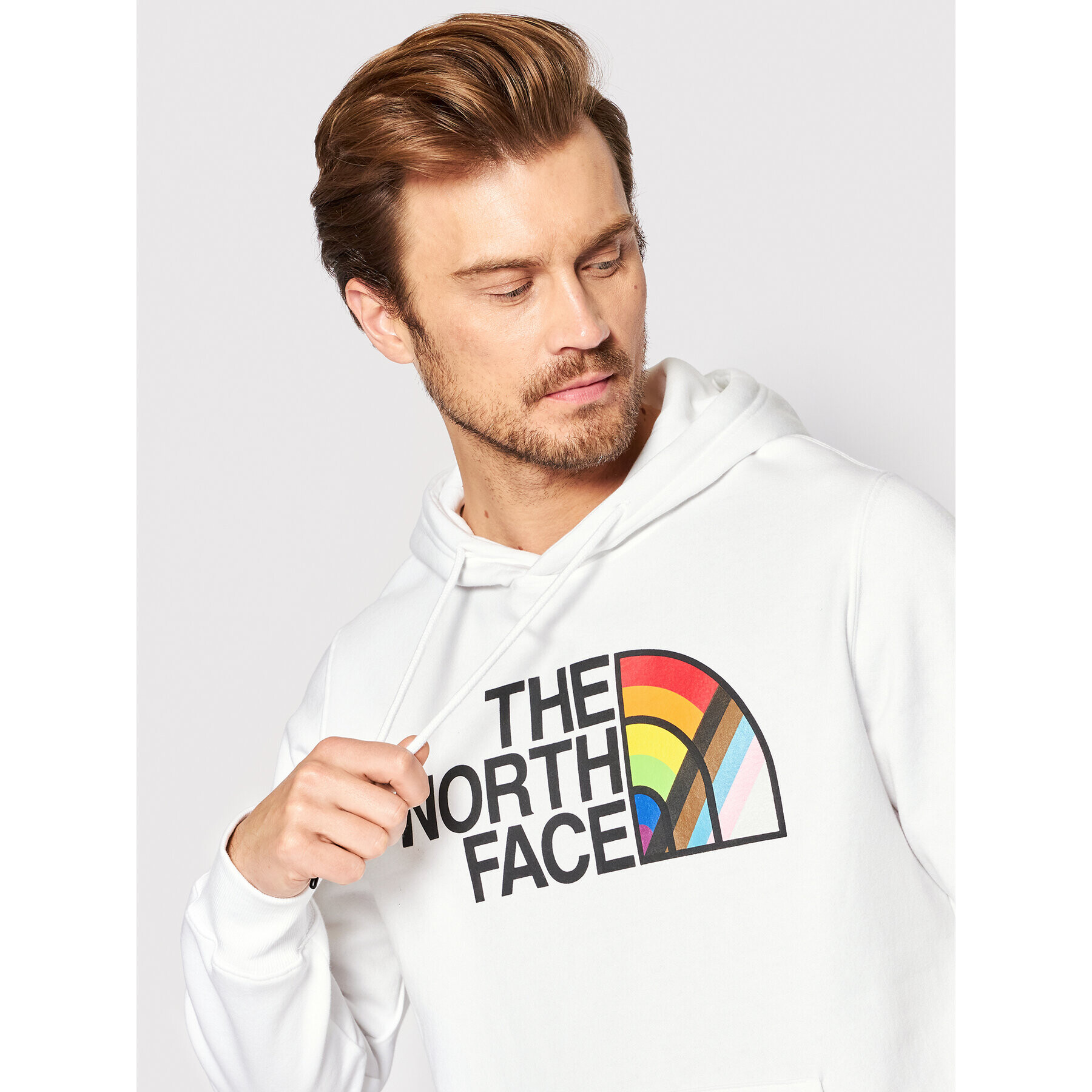 The North Face Суитшърт Pride NF0A7QCK Бял Regular Fit - Pepit.bg