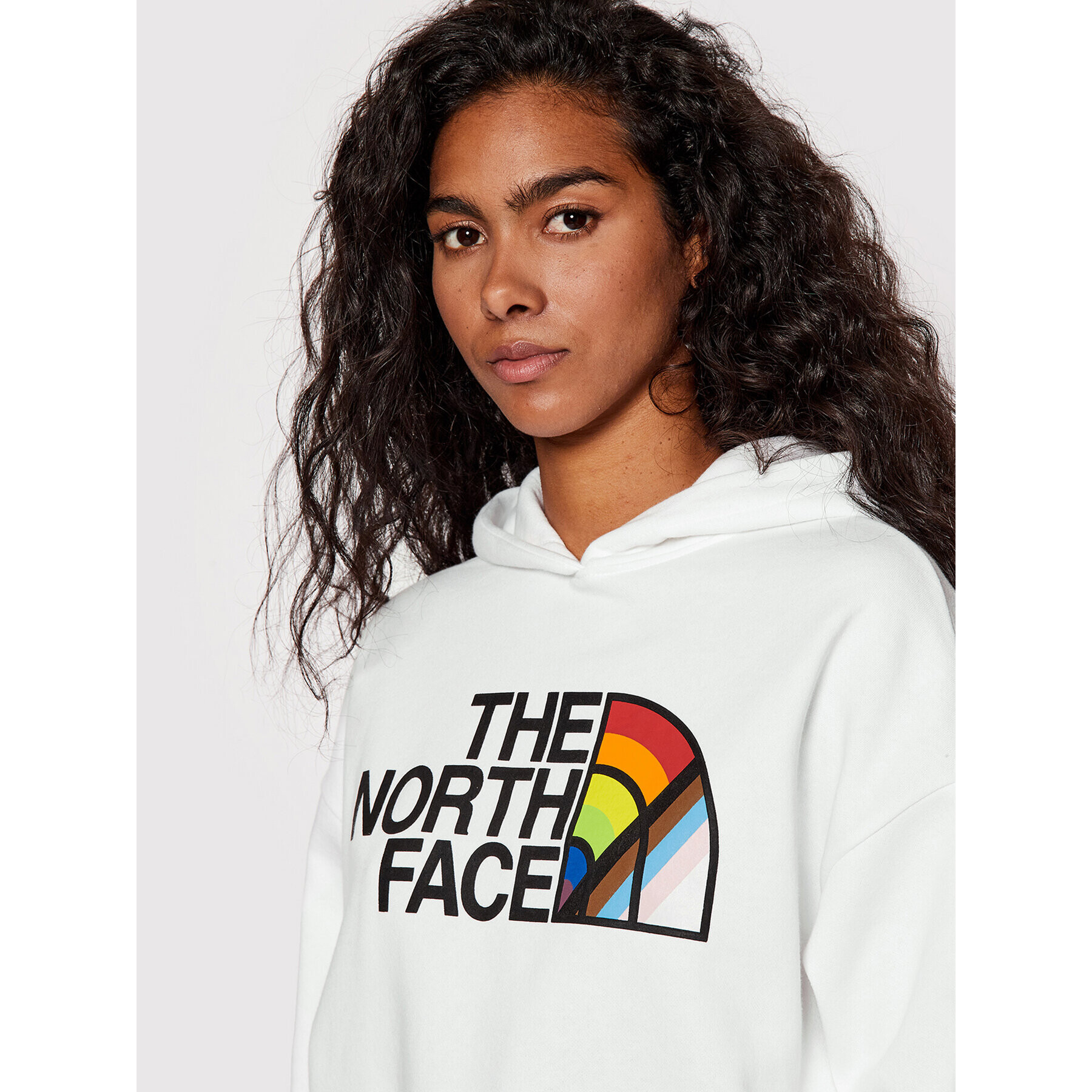 The North Face Суитшърт Pride NF0A7QCL Бял Relaxed Fit - Pepit.bg