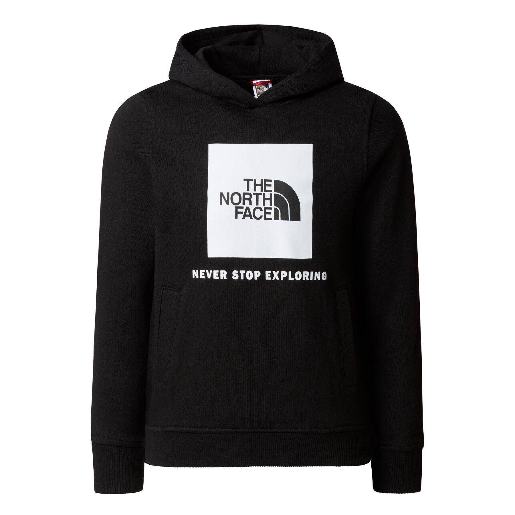 The North Face Суитшърт Teens Box P/O HoodieNF0A855BJK31 Черен Regular Fit - Pepit.bg