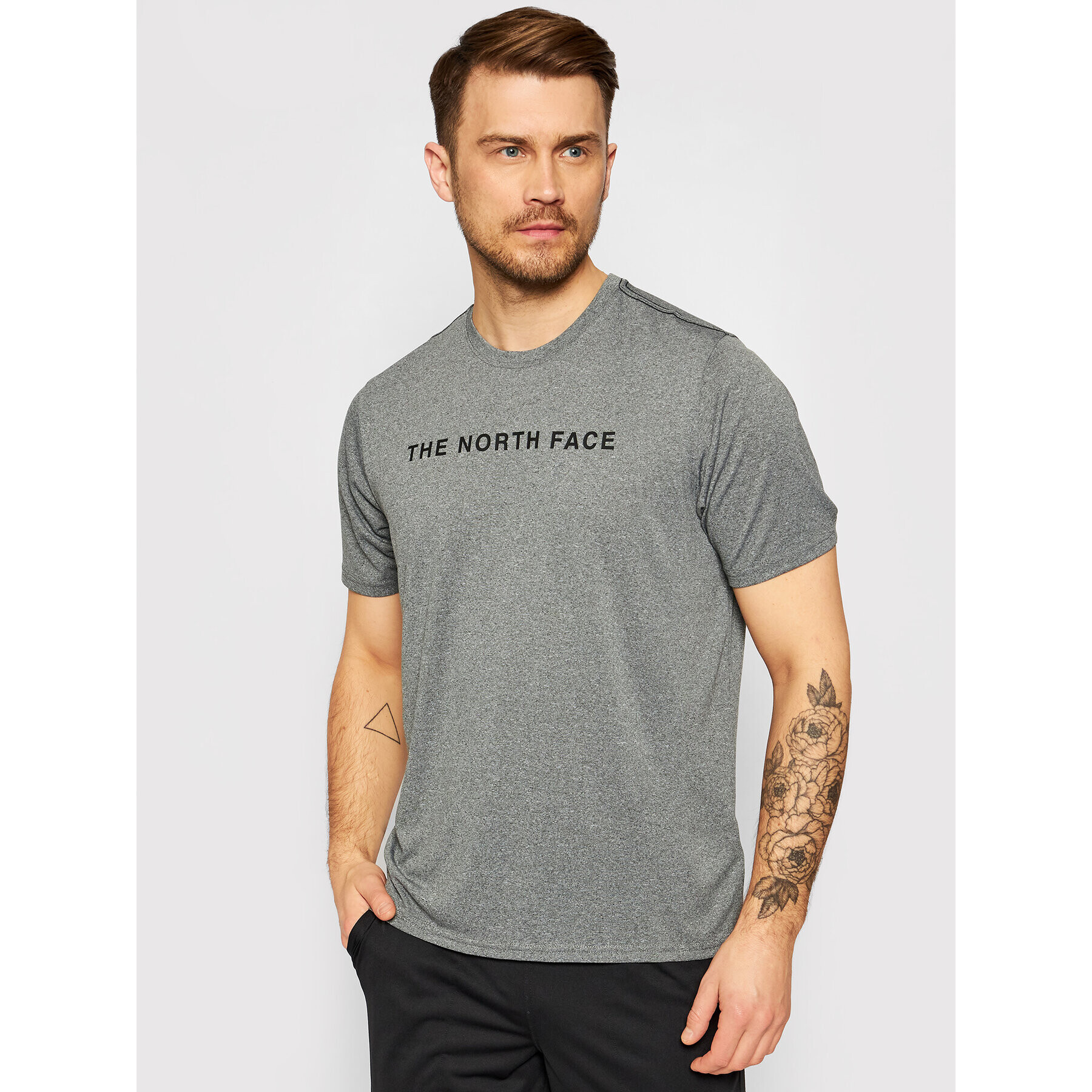 The North Face Тениска от техническо трико Tnl Tee NF0A3UWV Сив Regular Fit - Pepit.bg