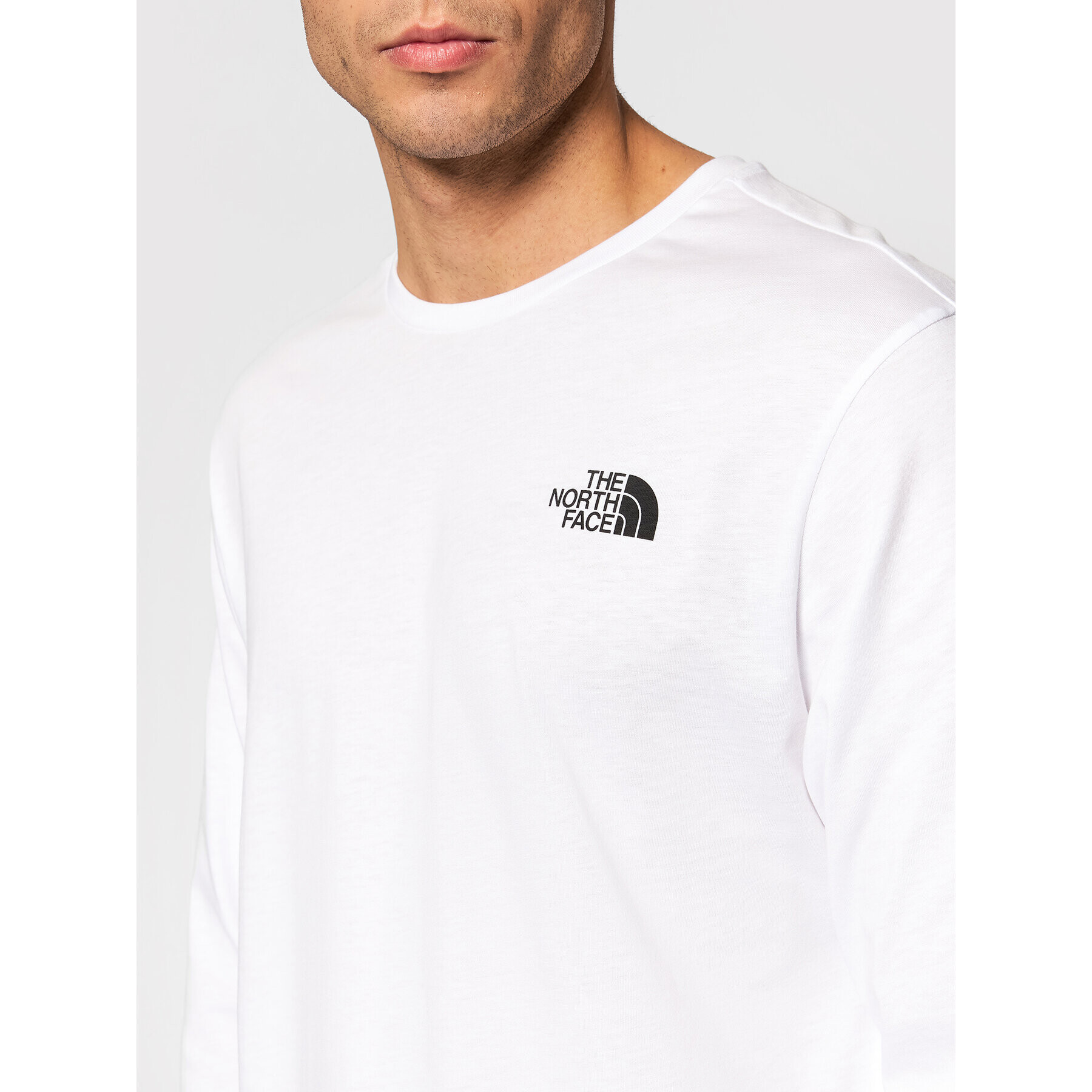 The North Face Тениска с дълъг ръкав Simple Dome NF0A3L3B Бял Regular Fit - Pepit.bg