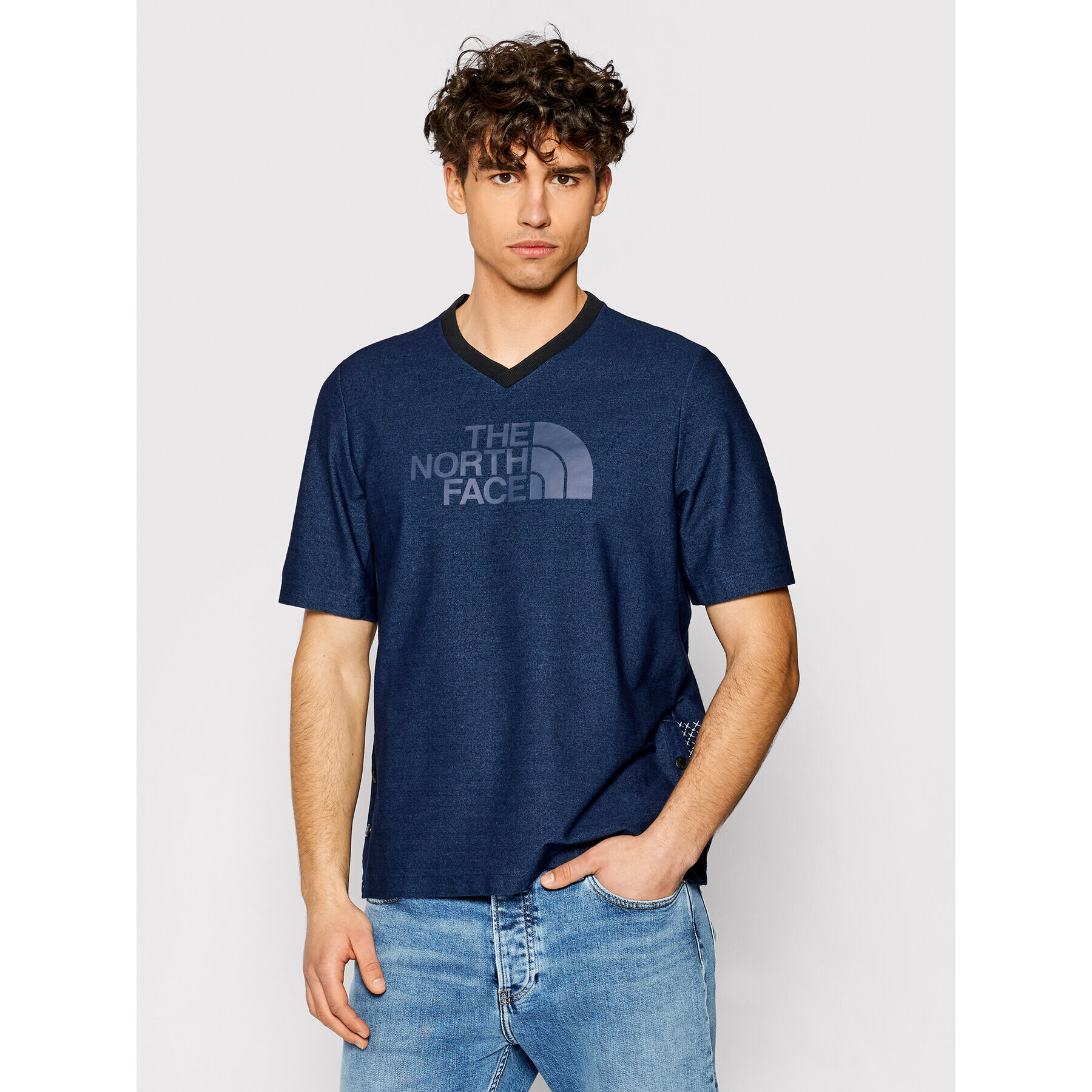 The North Face Тишърт Big Logo Tee NF0A3LDS Тъмносин Regular Fit - Pepit.bg