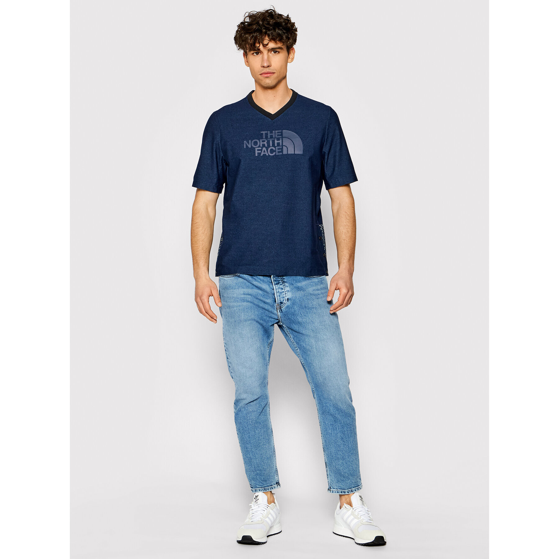 The North Face Тишърт Big Logo Tee NF0A3LDS Тъмносин Regular Fit - Pepit.bg