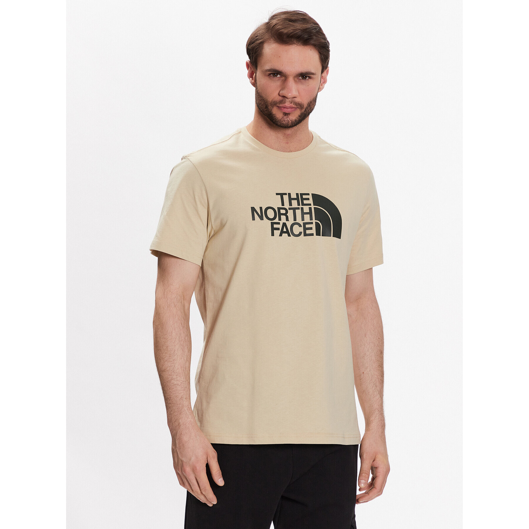 The North Face Тишърт Easy NF0A2TX3 Бежов Regular Fit - Pepit.bg
