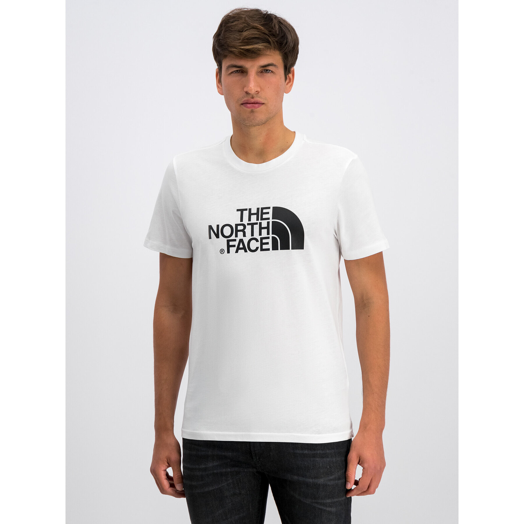 The North Face Тишърт Easy NF0A2TX3 Бял Regular Fit - Pepit.bg