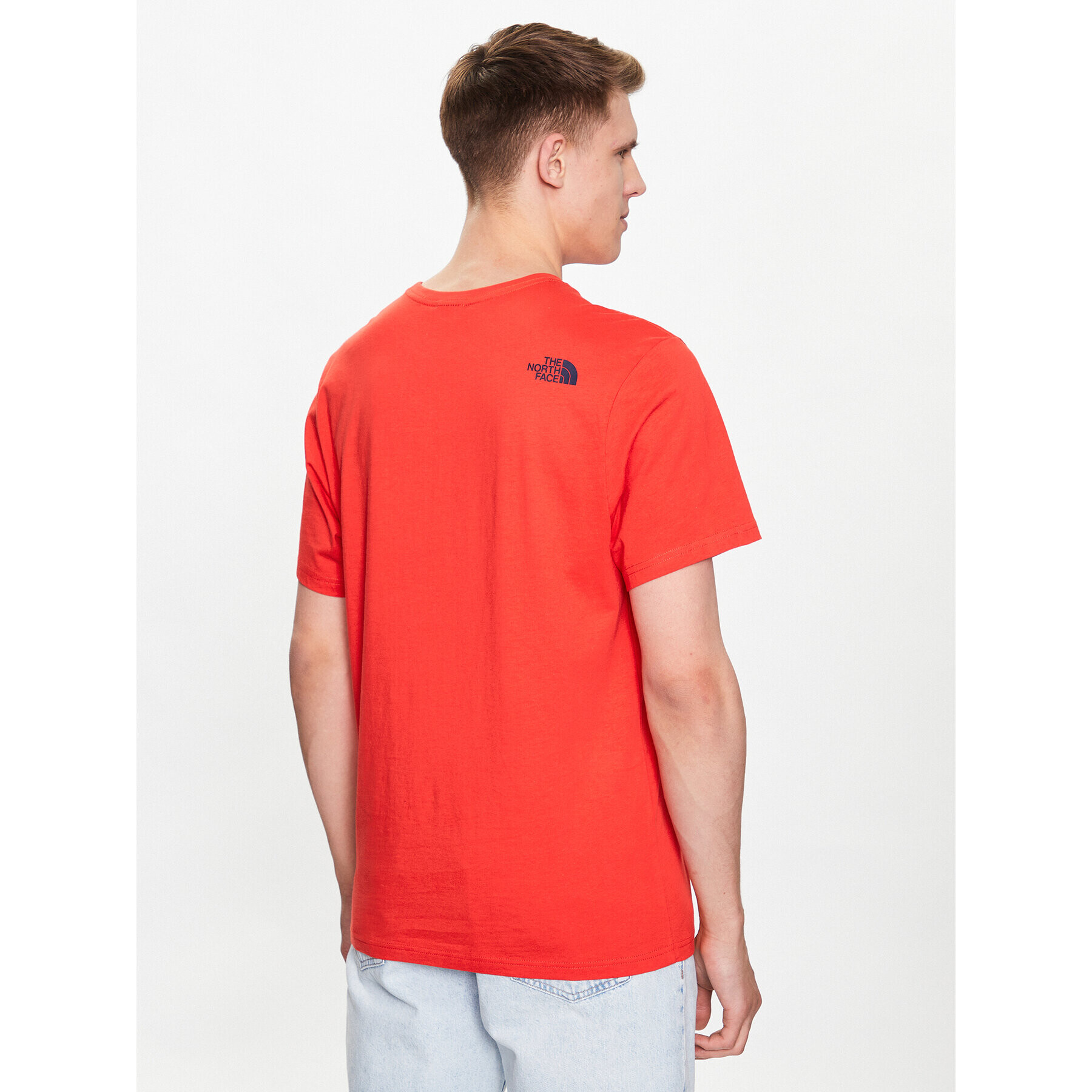 The North Face Тишърт Easy NF0A2TX3 Червен Regular Fit - Pepit.bg