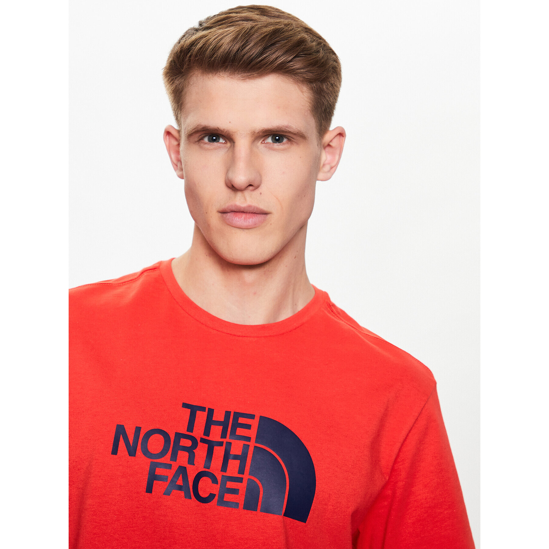 The North Face Тишърт Easy NF0A2TX3 Червен Regular Fit - Pepit.bg