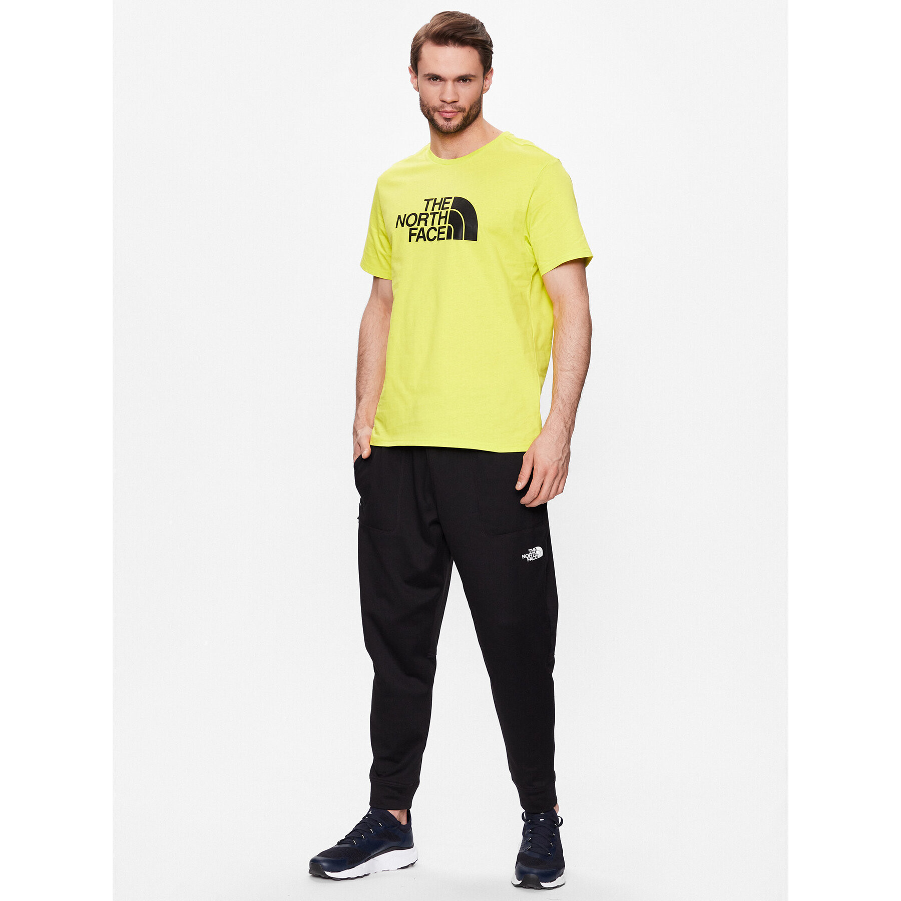 The North Face Тишърт Easy Tee NF0A2TX3 Жълт Regular Fit - Pepit.bg