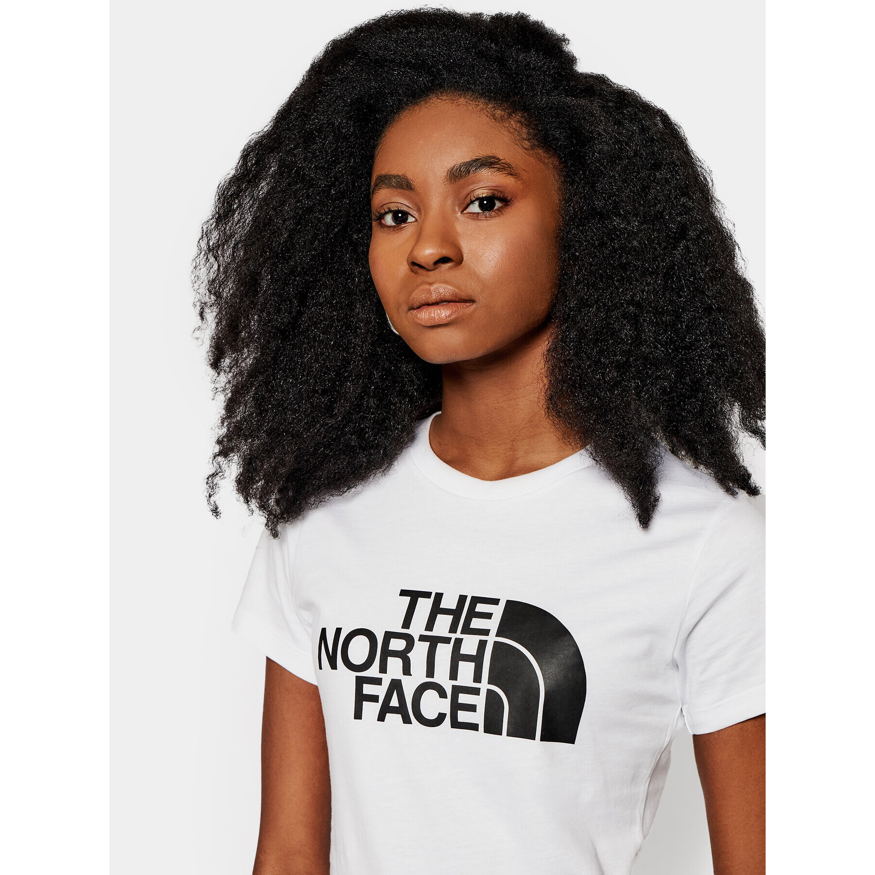 The North Face Тишърт Easy Tee NF0A4T1Q Бял Slim Fit - Pepit.bg