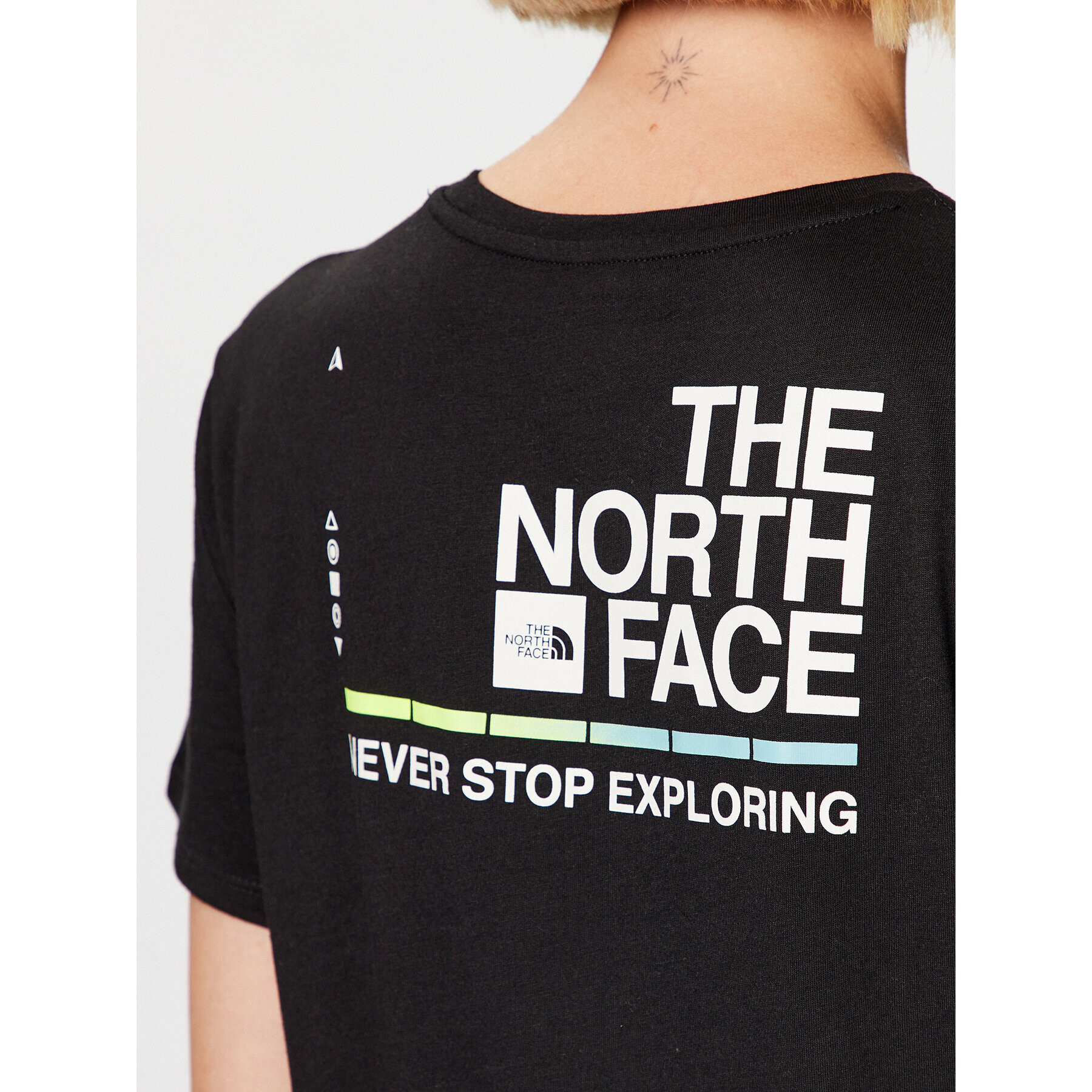 The North Face Тишърт Foundation Graphic NF0A55B2 Черен Regular Fit - Pepit.bg