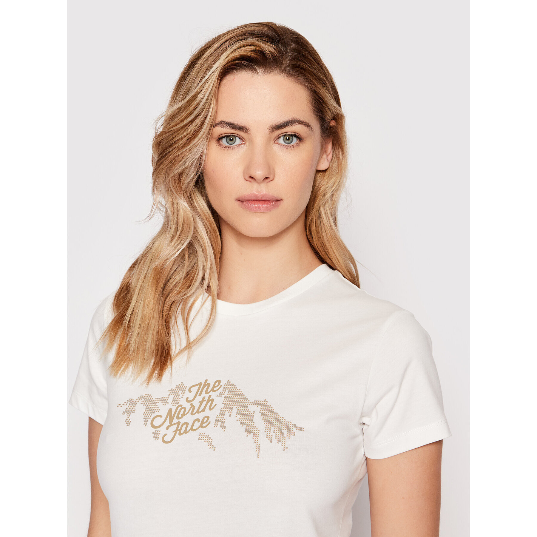 The North Face Тишърт Graphic NF0A4T1C Бял Regular Fit - Pepit.bg