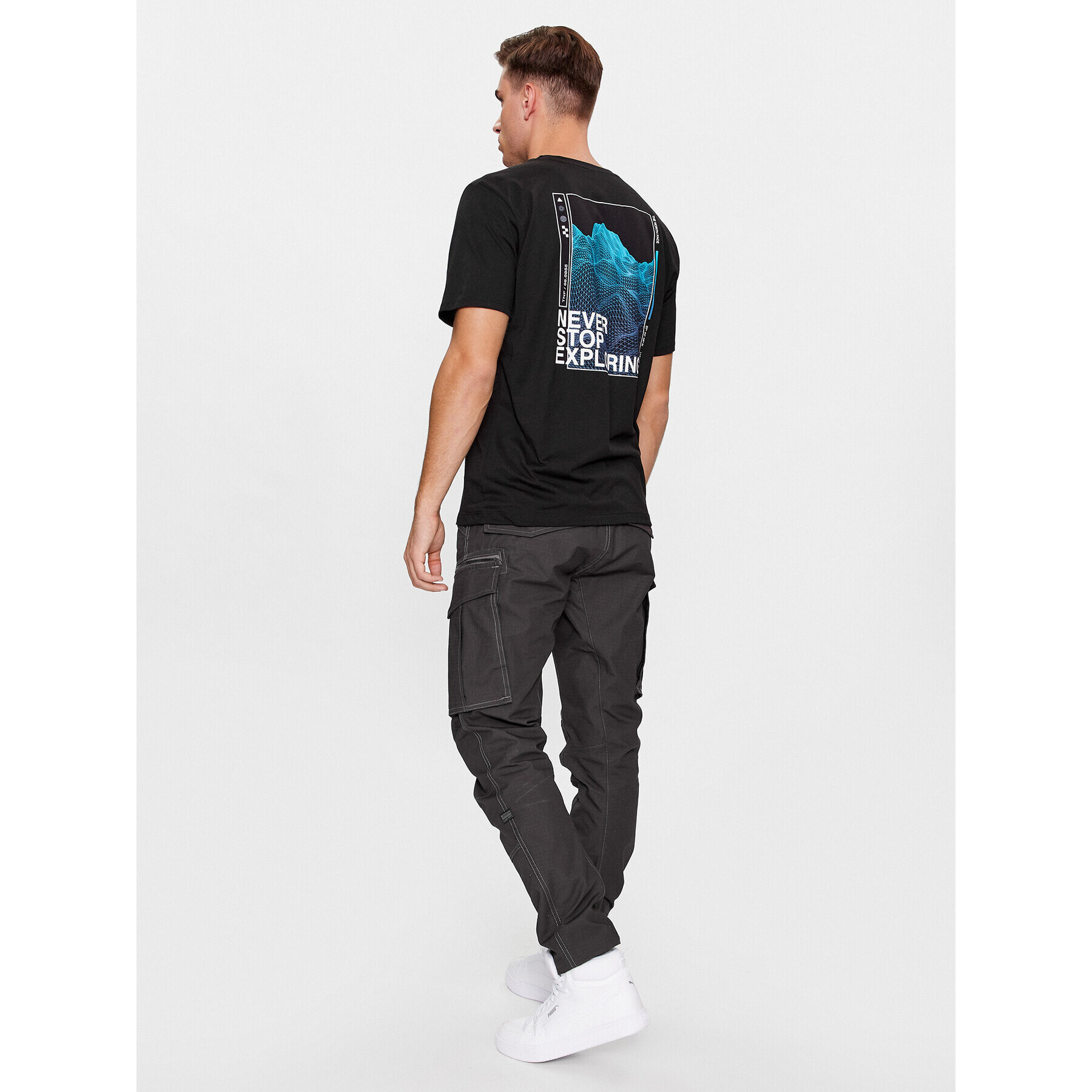 The North Face Тишърт M Foundation Graphic Tee S/S - EuNF0A86XHOGF1 Черен Regular Fit - Pepit.bg