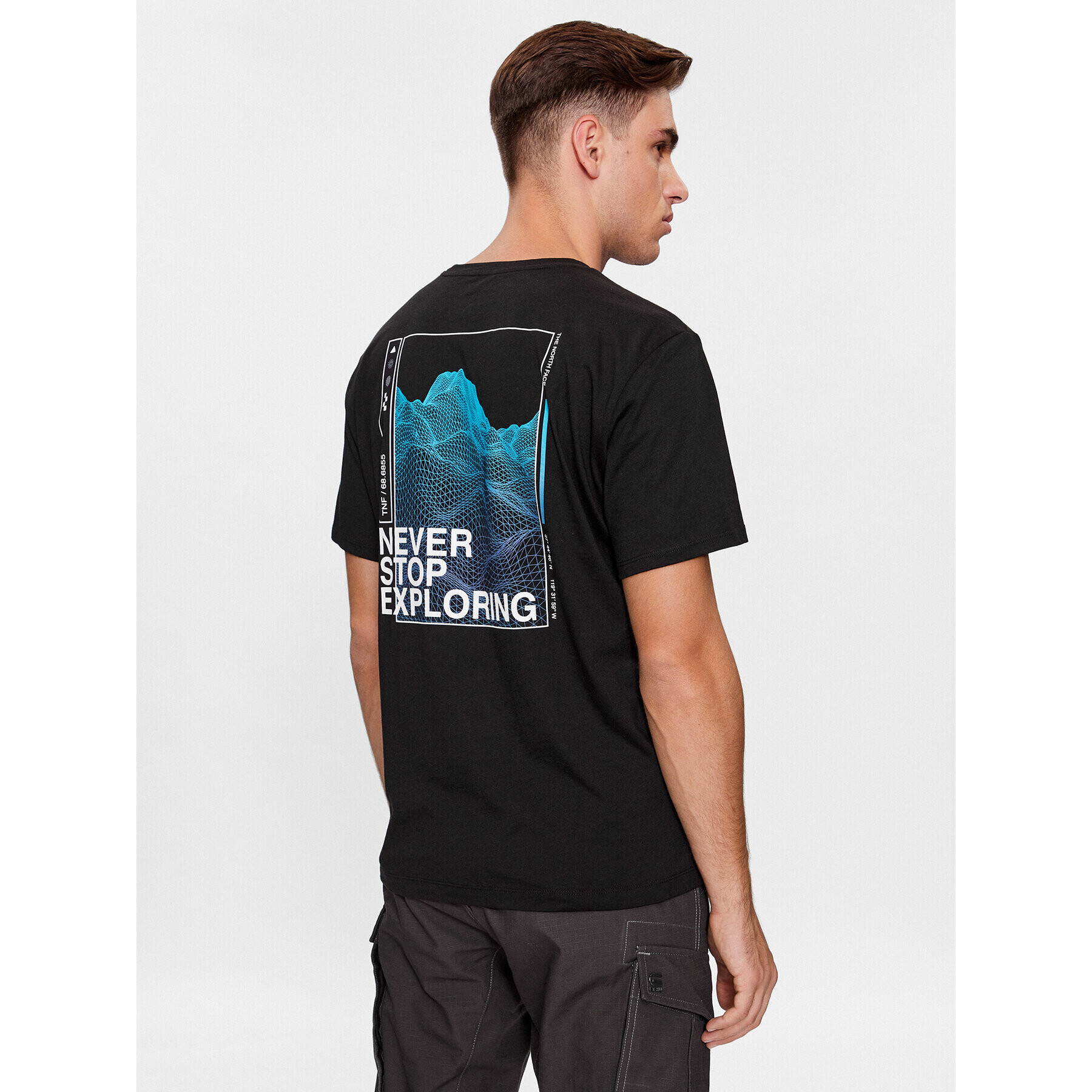 The North Face Тишърт M Foundation Graphic Tee S/S - EuNF0A86XHOGF1 Черен Regular Fit - Pepit.bg
