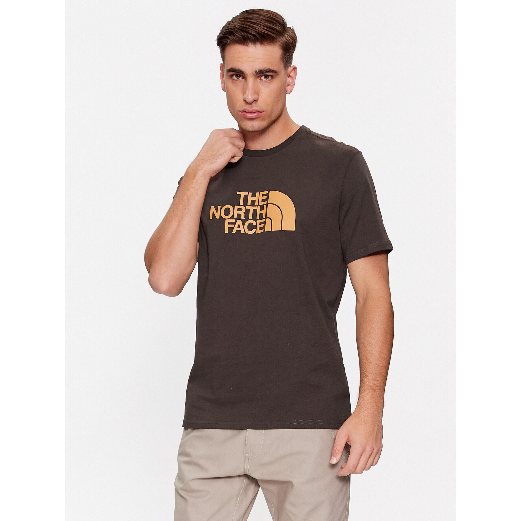 The North Face Тишърт M S/S Easy Tee - EuNF0A2TX3KOT1 Кафяв Regular Fit - Pepit.bg