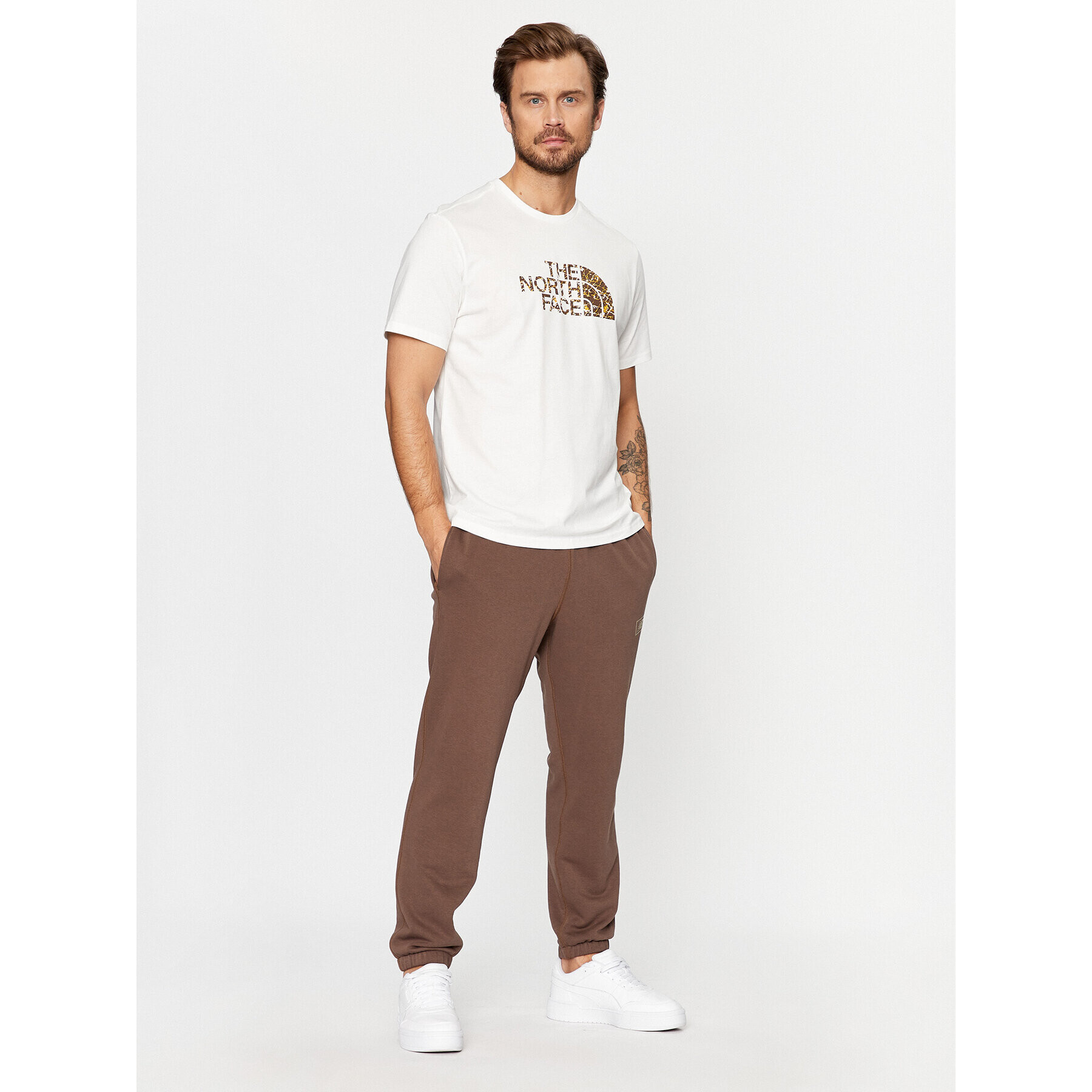 The North Face Тишърт M S/S Easy Tee - EuNF0A2TX3O4O1 Бял Regular Fit - Pepit.bg