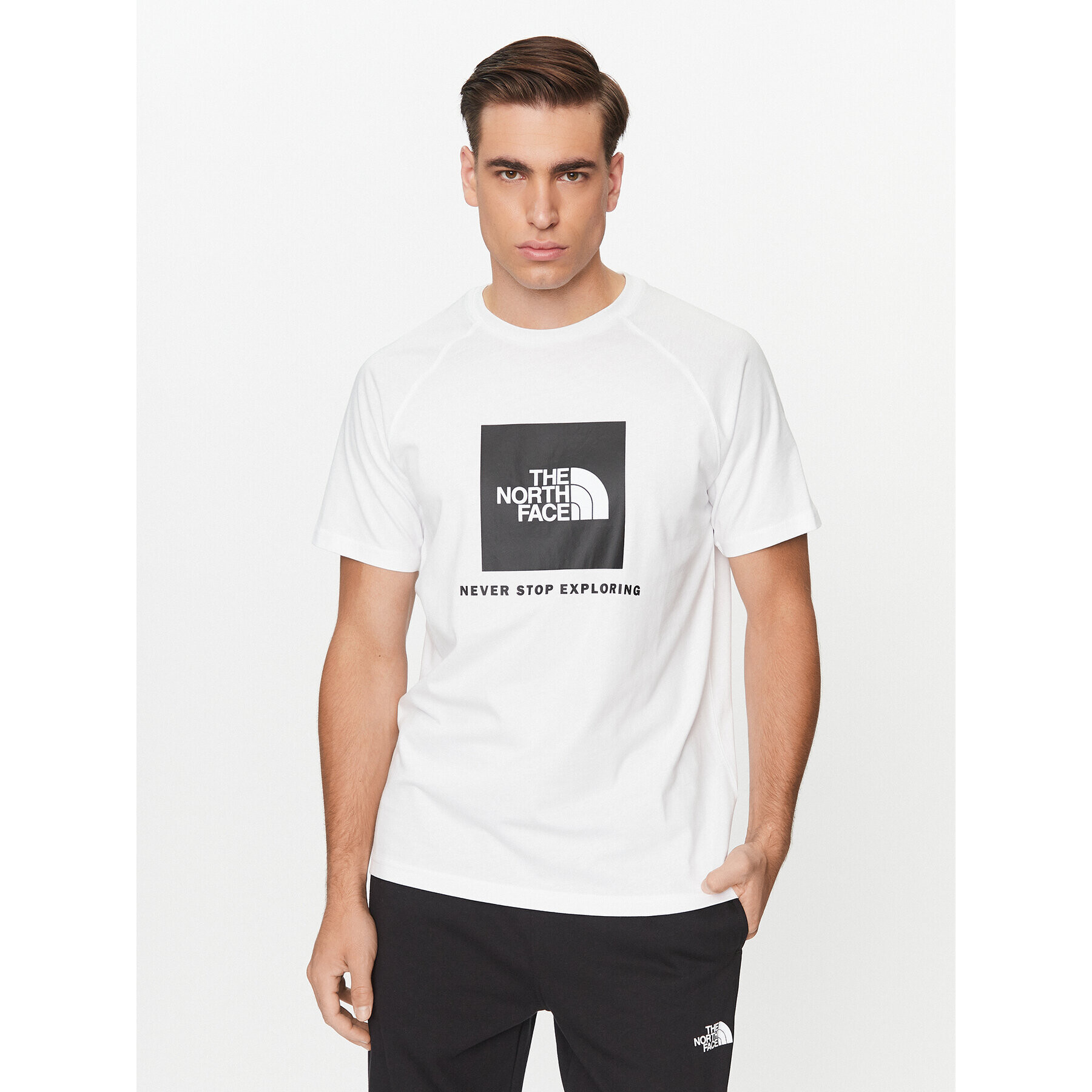 The North Face Тишърт M S/S Raglan Redbox Tee - EuNF0A3BQOFN41 Бял Regular Fit - Pepit.bg