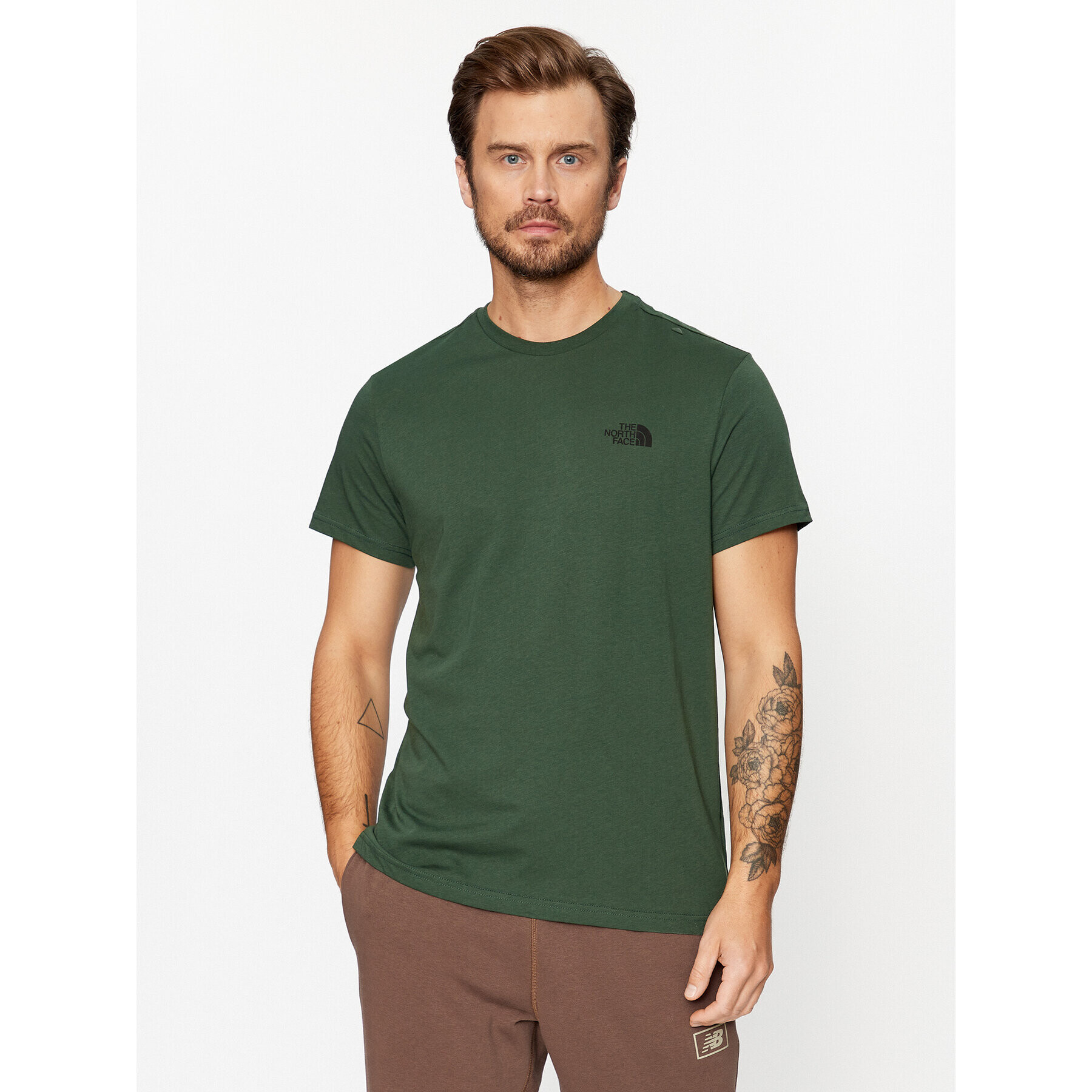 The North Face Тишърт M S/S Simple Dome Tee - EuNF0A2TX5I0P1 Зелен Regular Fit - Pepit.bg