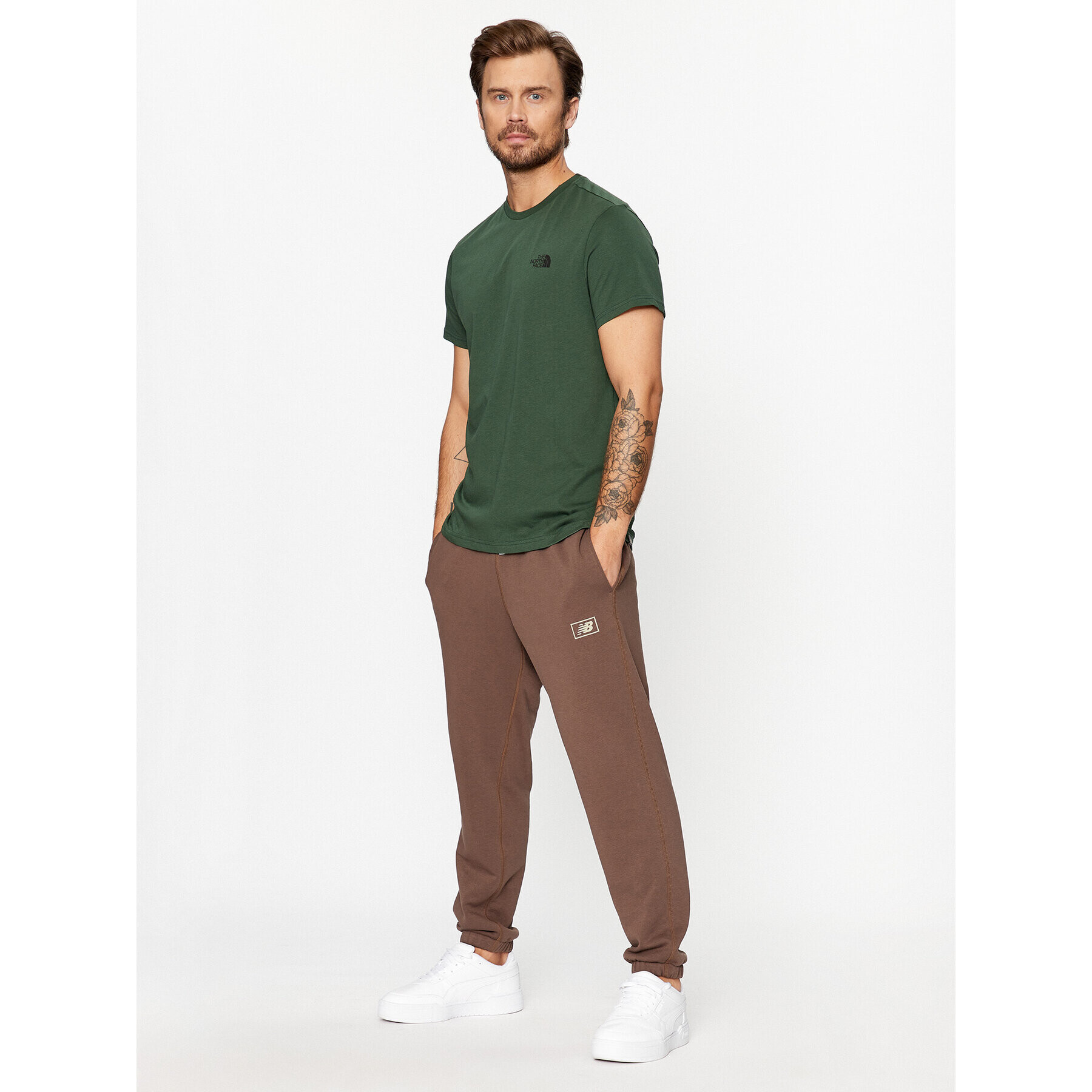 The North Face Тишърт M S/S Simple Dome Tee - EuNF0A2TX5I0P1 Зелен Regular Fit - Pepit.bg