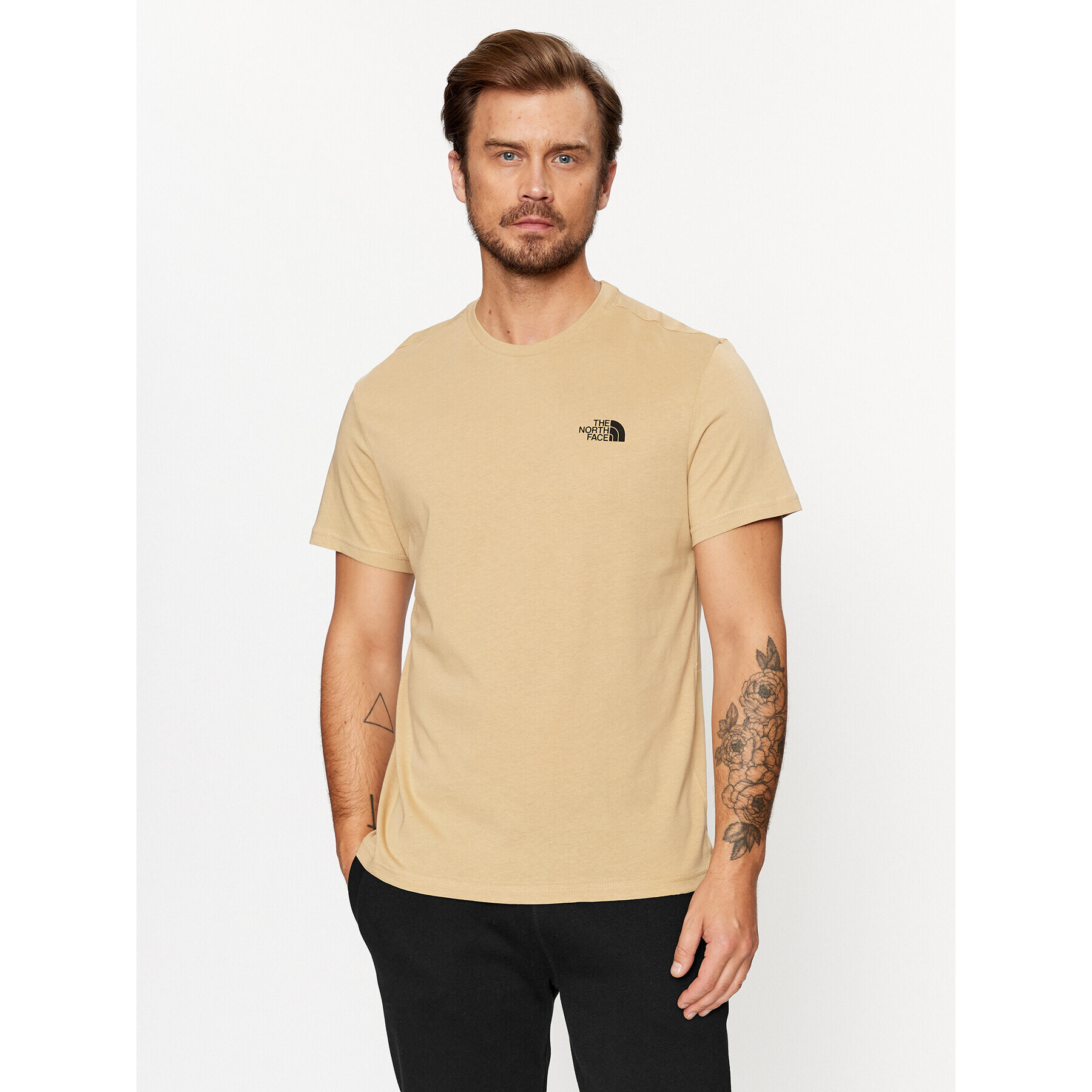 The North Face Тишърт M S/S Simple Dome Tee - EuNF0A2TX5LK51 Бежов Regular Fit - Pepit.bg
