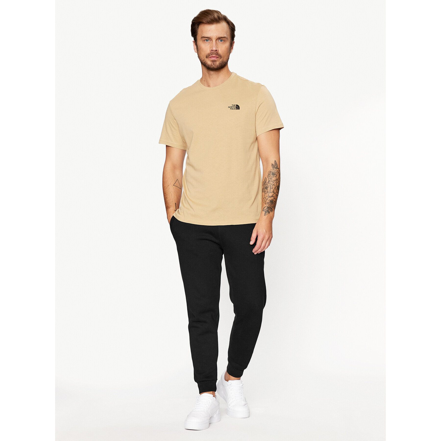 The North Face Тишърт M S/S Simple Dome Tee - EuNF0A2TX5LK51 Бежов Regular Fit - Pepit.bg