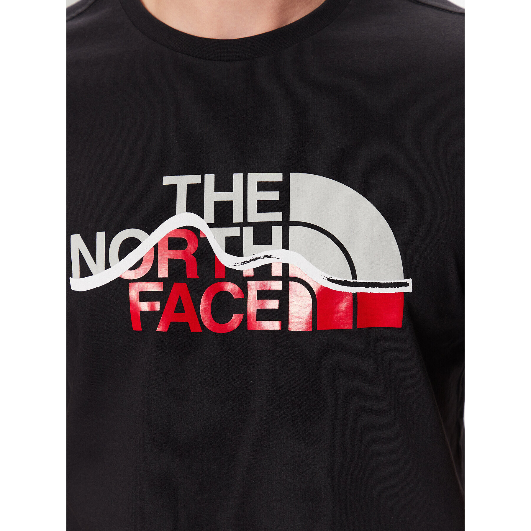 The North Face Тишърт Mountain Line NF0A7X1N Черен Regular Fit - Pepit.bg