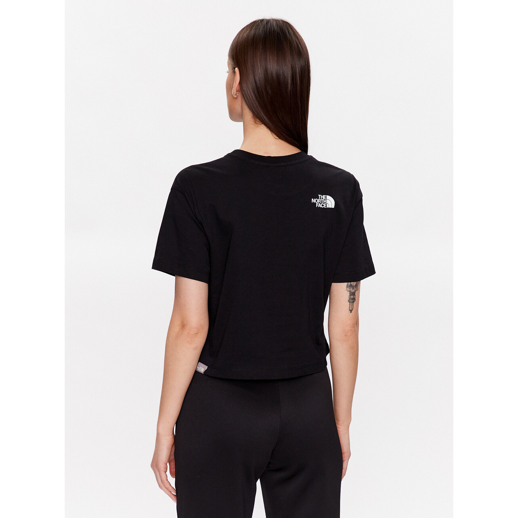 The North Face Тишърт NF0A4T1R Черен Cropped Fit - Pepit.bg