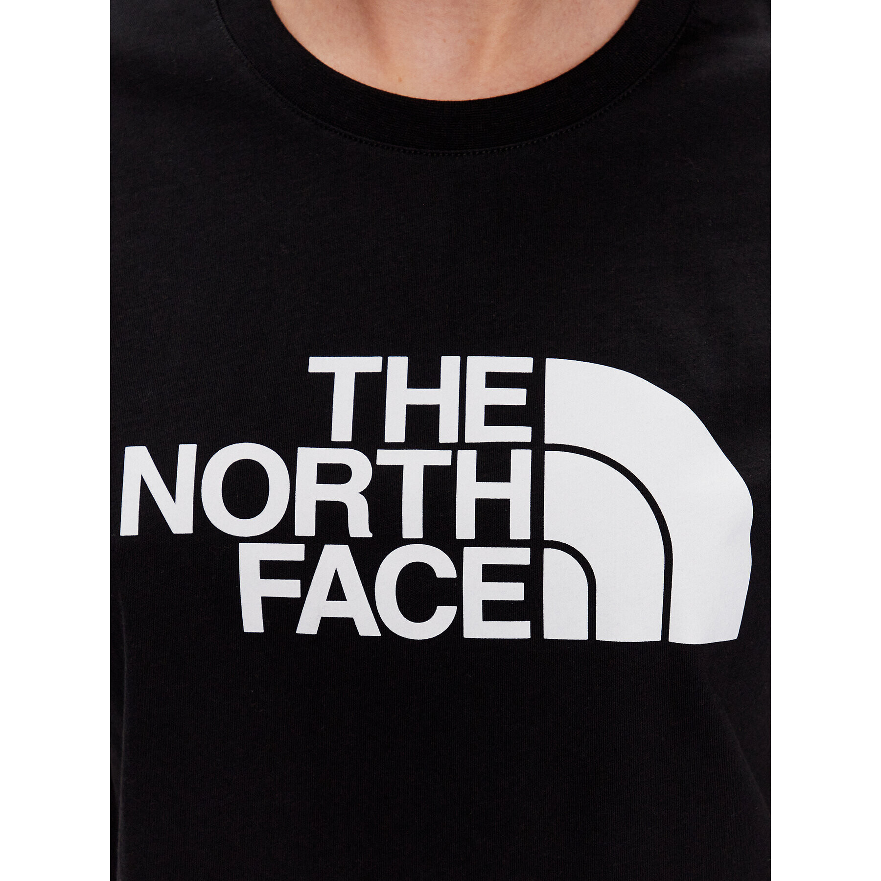 The North Face Тишърт NF0A4T1R Черен Cropped Fit - Pepit.bg