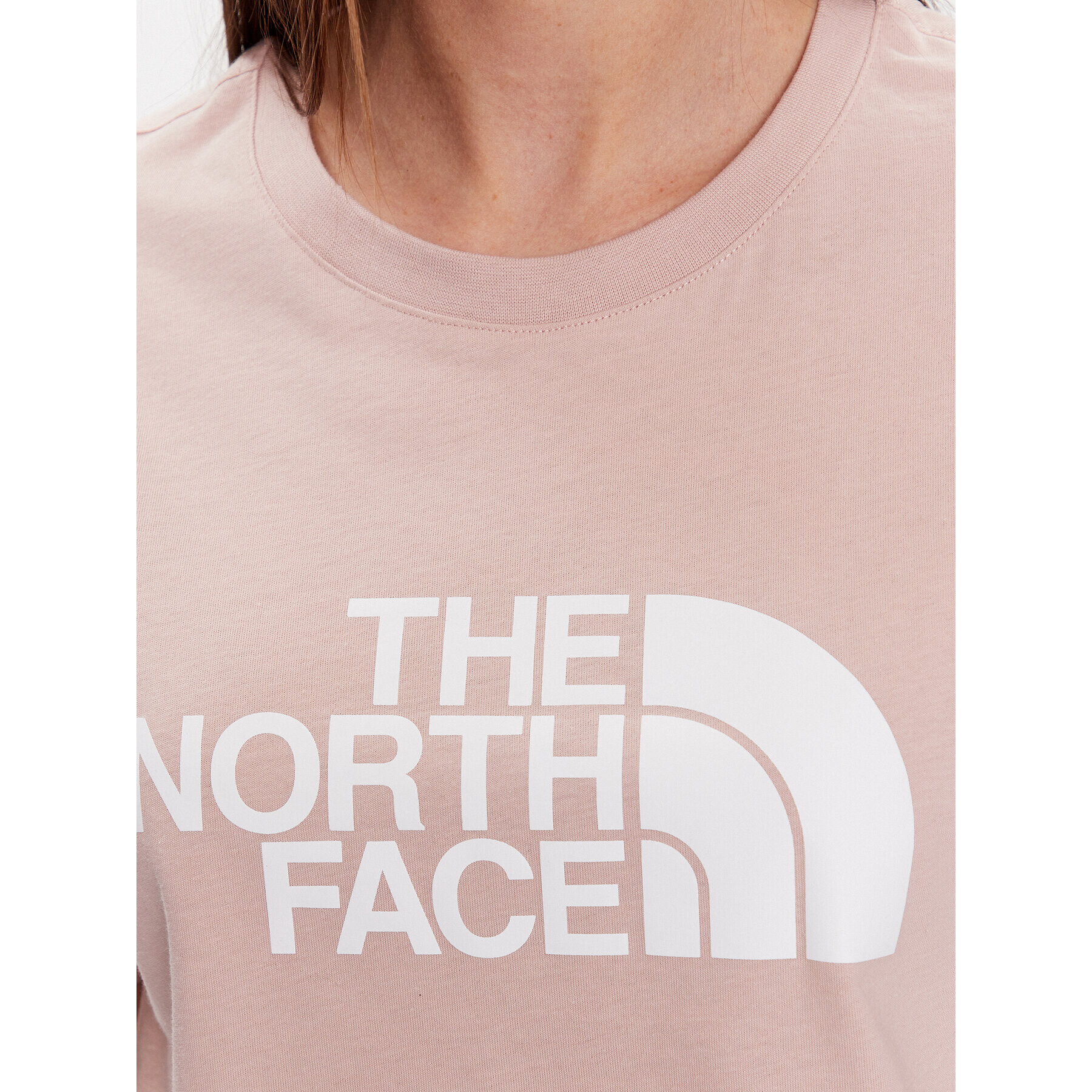 The North Face Тишърт NF0A4T1R Розов Cropped Fit - Pepit.bg