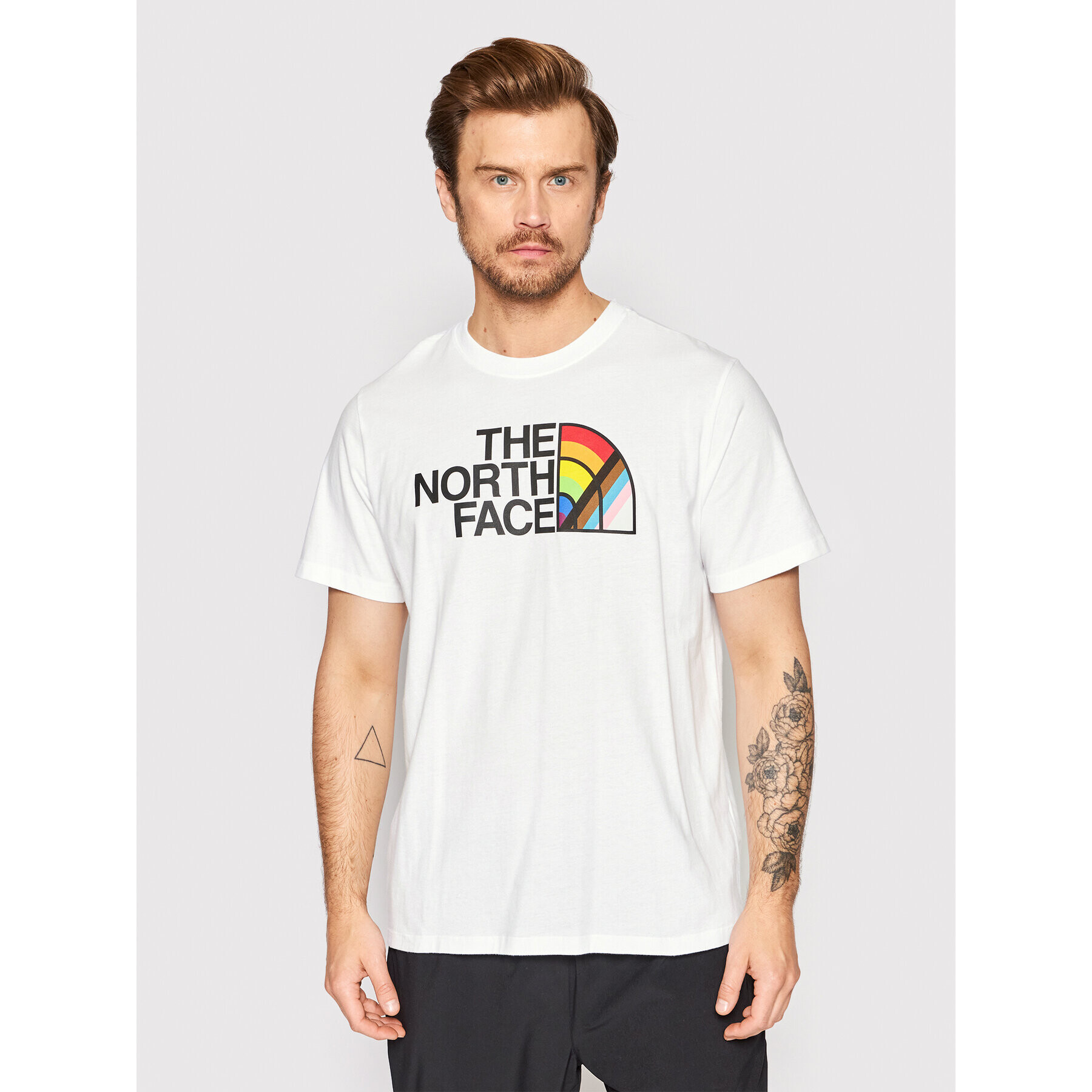 The North Face Тишърт Pride NF0A5J9H Бял Regular Fit - Pepit.bg