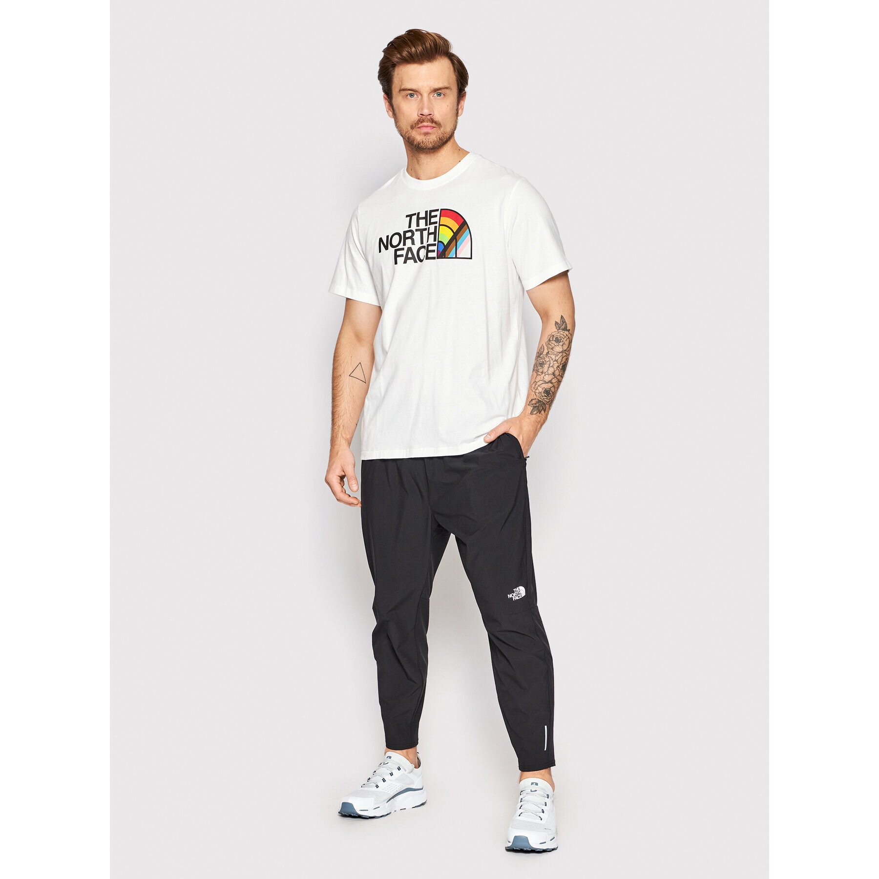 The North Face Тишърт Pride NF0A5J9H Бял Regular Fit - Pepit.bg
