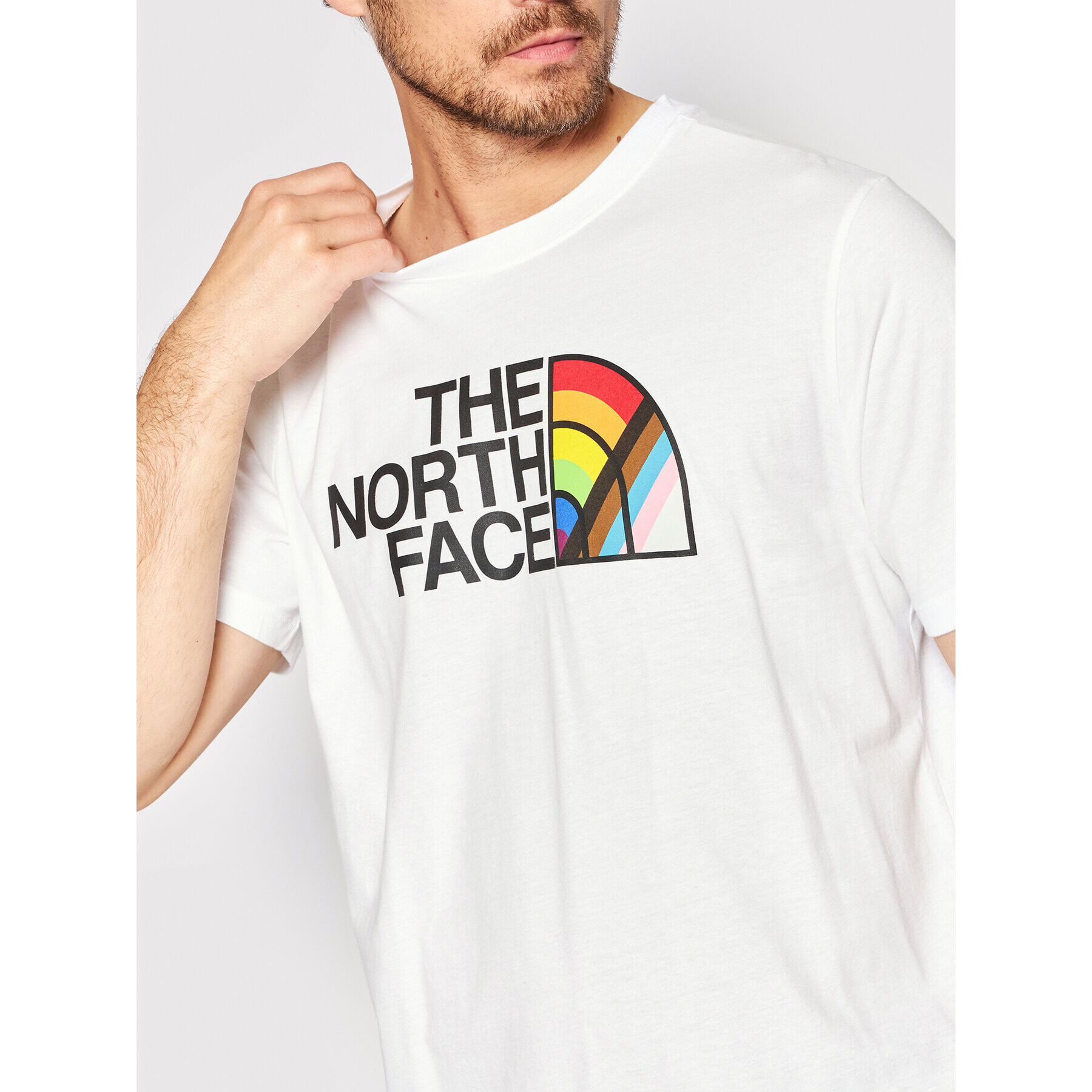 The North Face Тишърт Pride NF0A5J9H Бял Regular Fit - Pepit.bg