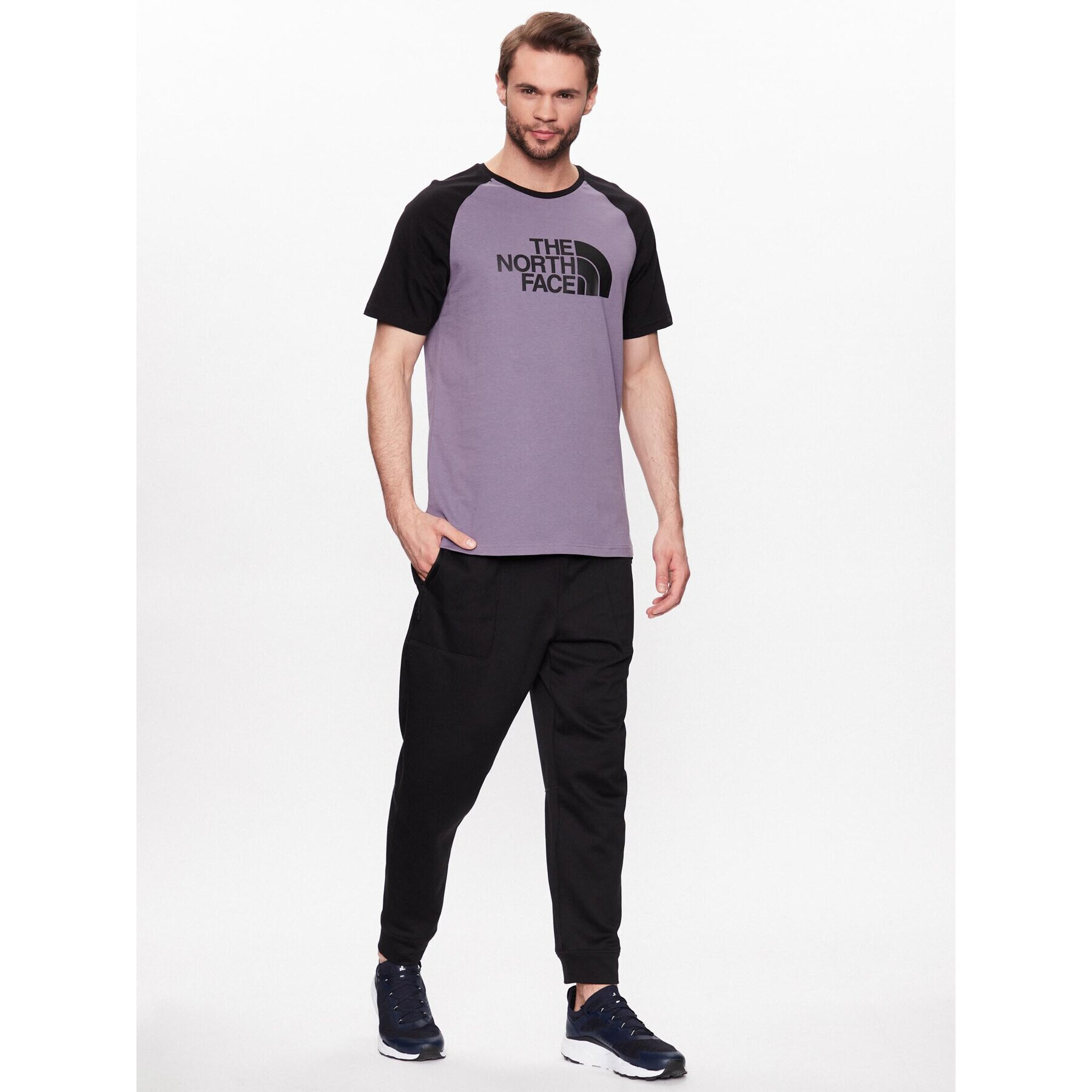 The North Face Тишърт Raglan Easy NF0A37FV Виолетов Regular Fit - Pepit.bg