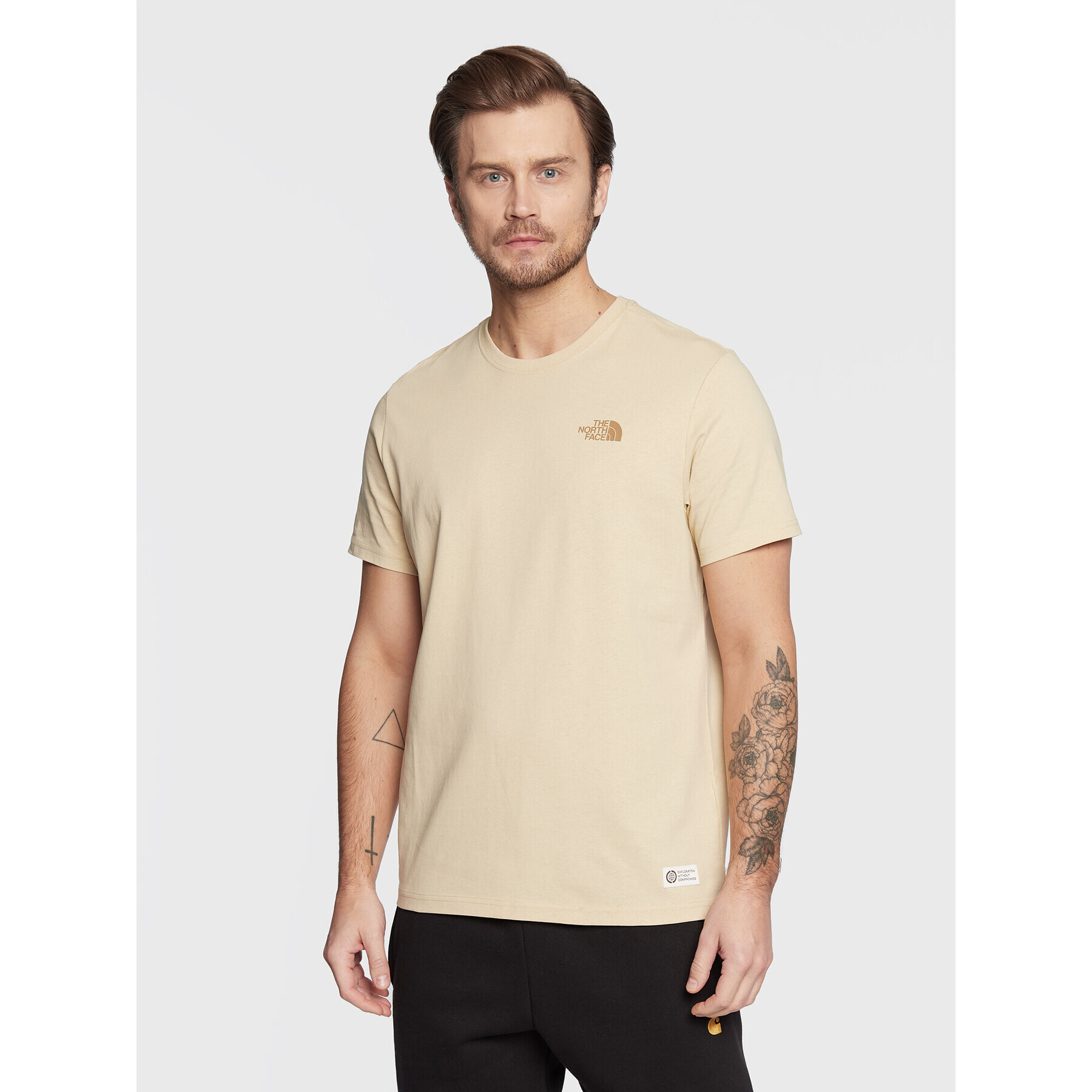The North Face Тишърт Re-Grind NF0A7X2M Бежов Regular Fit - Pepit.bg