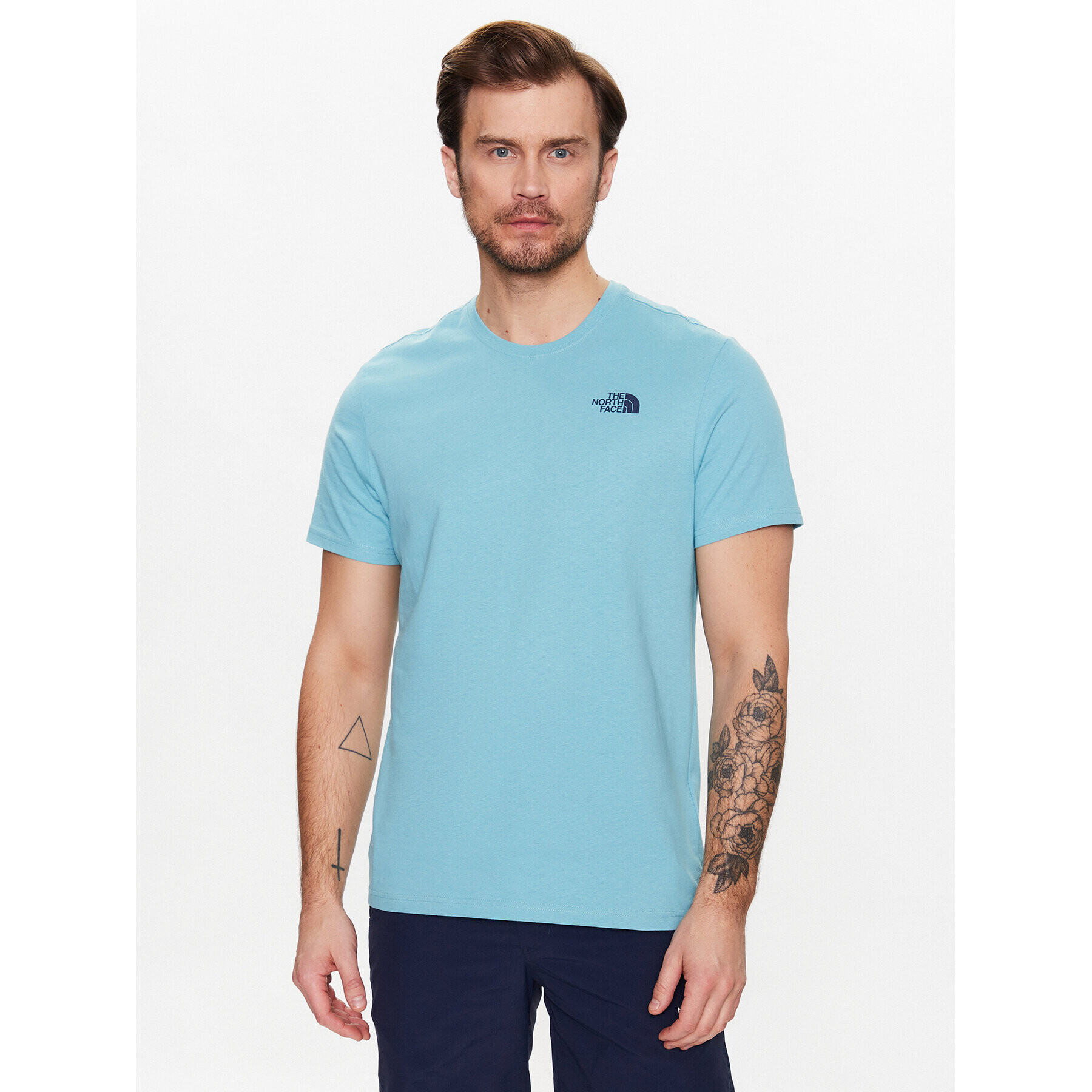 The North Face Тишърт Red Box Cel NF0A7X1K Син Regular Fit - Pepit.bg