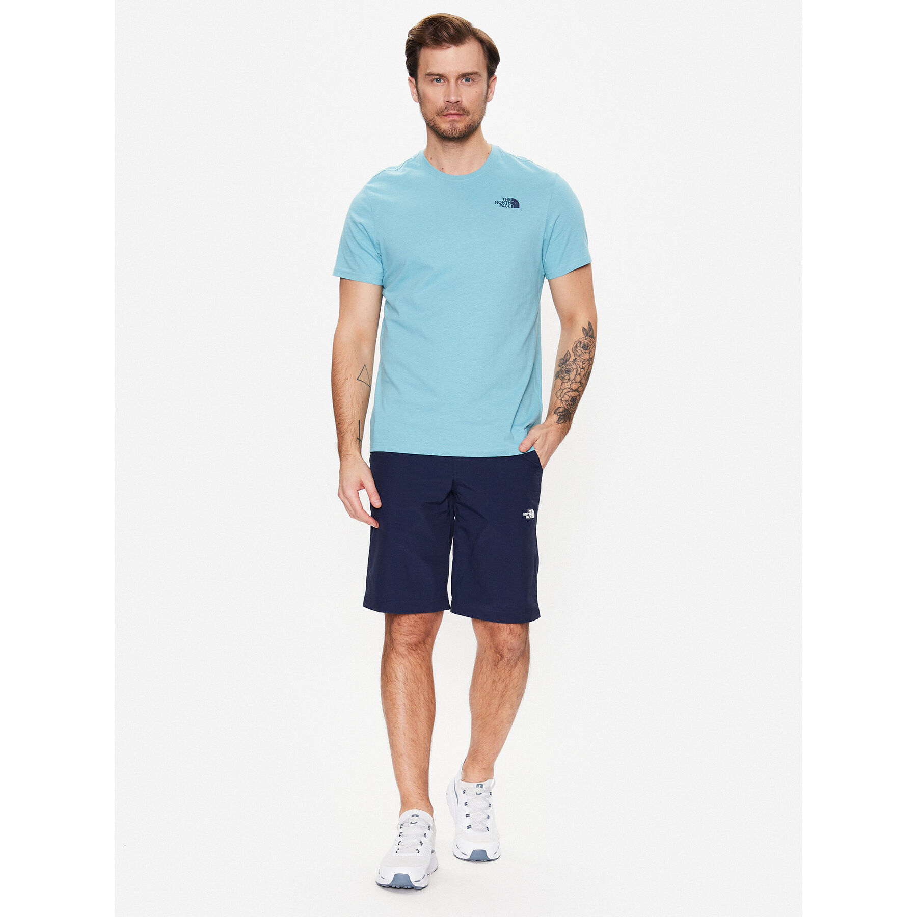 The North Face Тишърт Red Box Cel NF0A7X1K Син Regular Fit - Pepit.bg