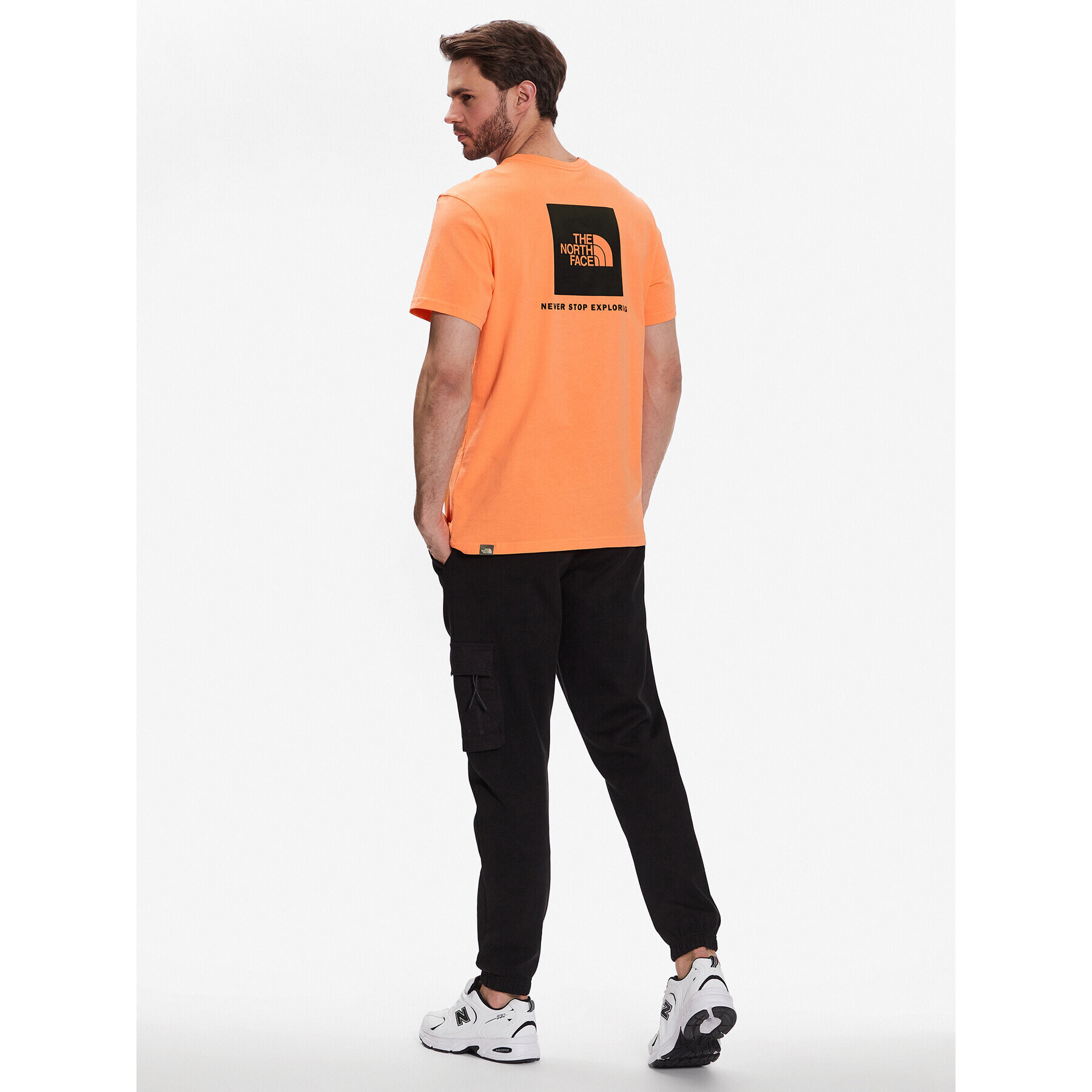 The North Face Тишърт Red Box NF0A2TX2 Оранжев Regular Fit - Pepit.bg
