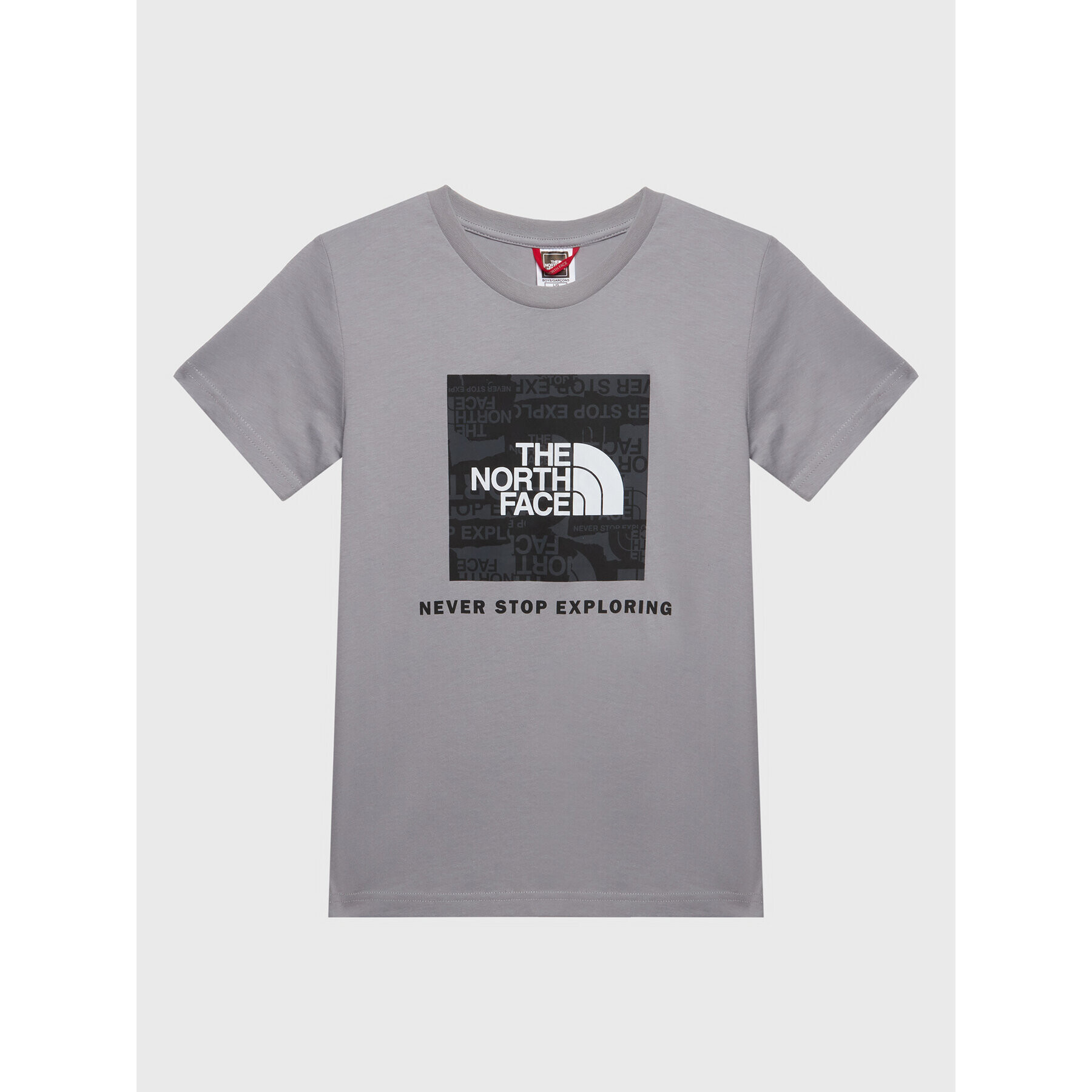 The North Face Тишърт Redbox NF0A82E9 Сив Regular Fit - Pepit.bg