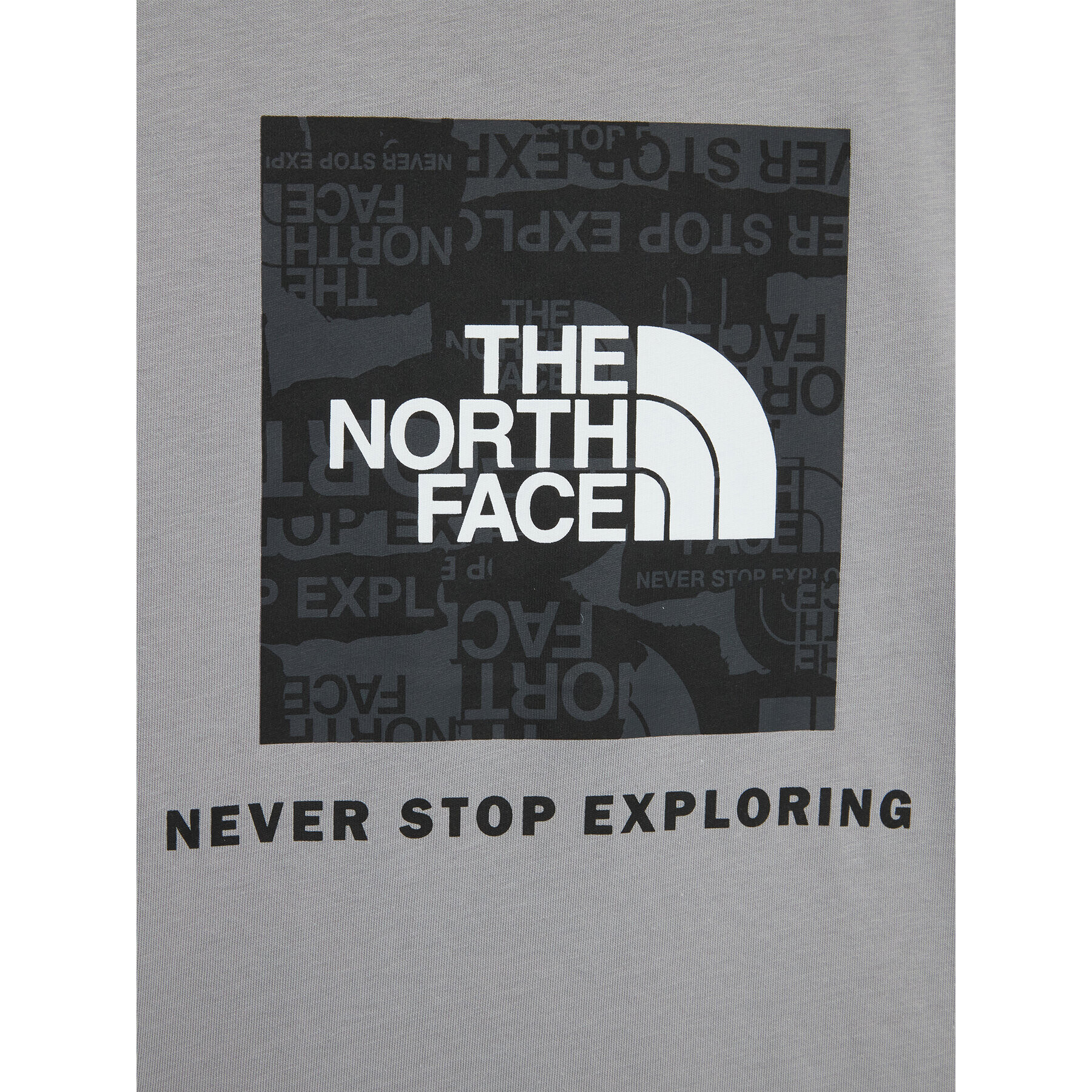 The North Face Тишърт Redbox NF0A82E9 Сив Regular Fit - Pepit.bg