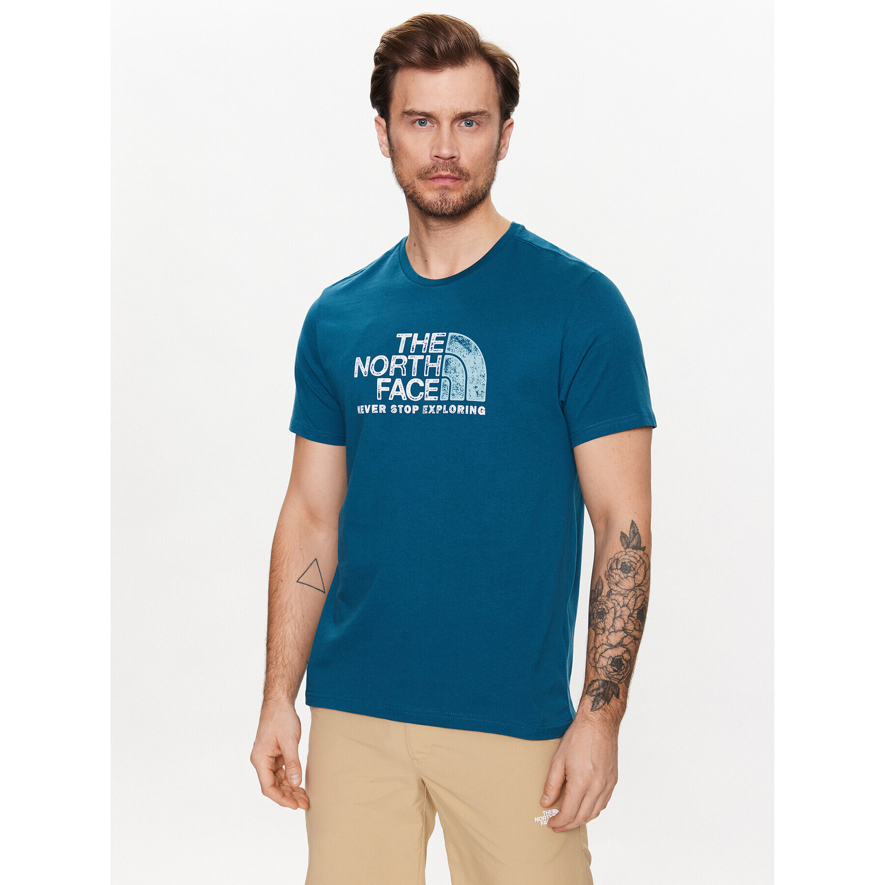 The North Face Тишърт Rust NF0A4M68 Тъмносин Regular Fit - Pepit.bg