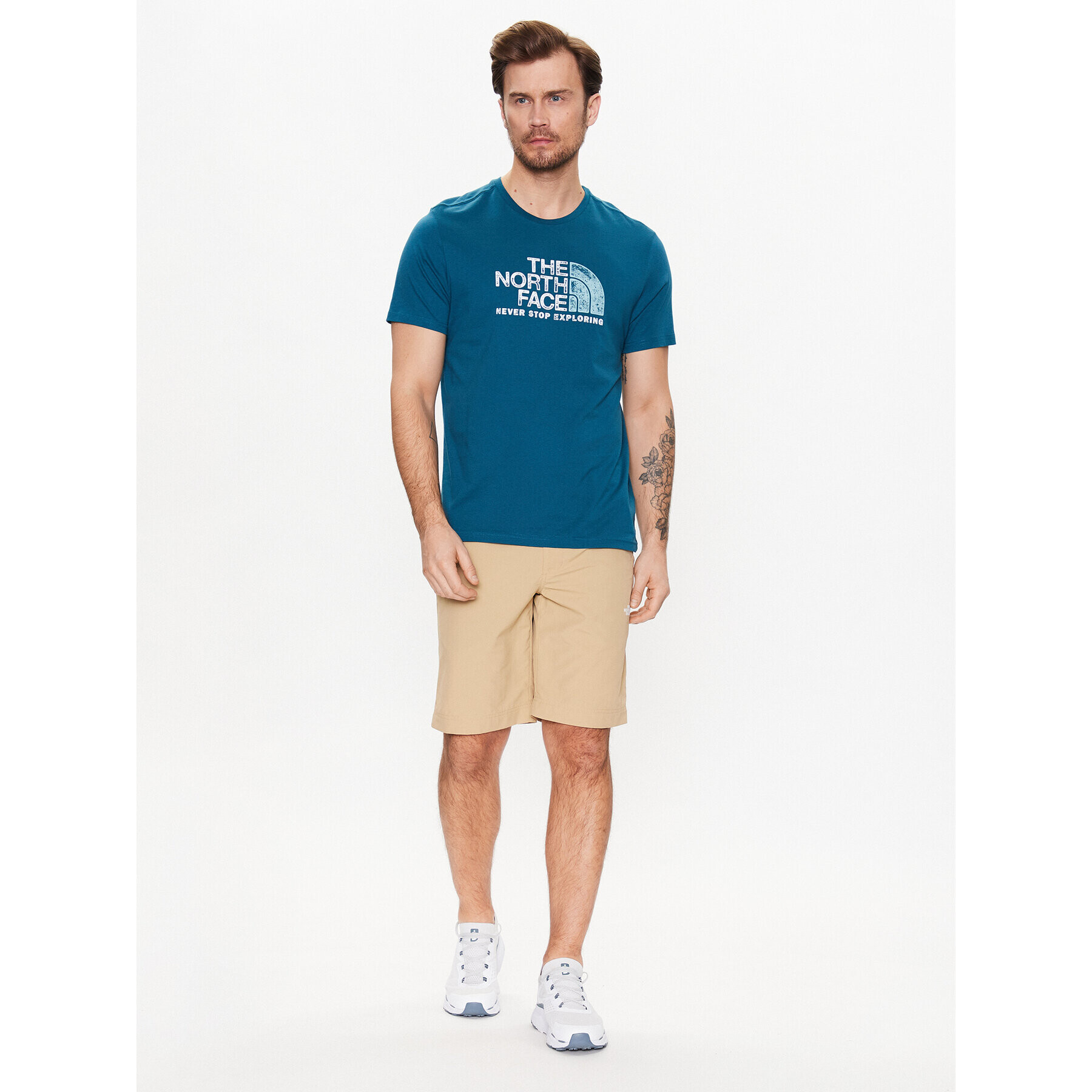 The North Face Тишърт Rust NF0A4M68 Тъмносин Regular Fit - Pepit.bg