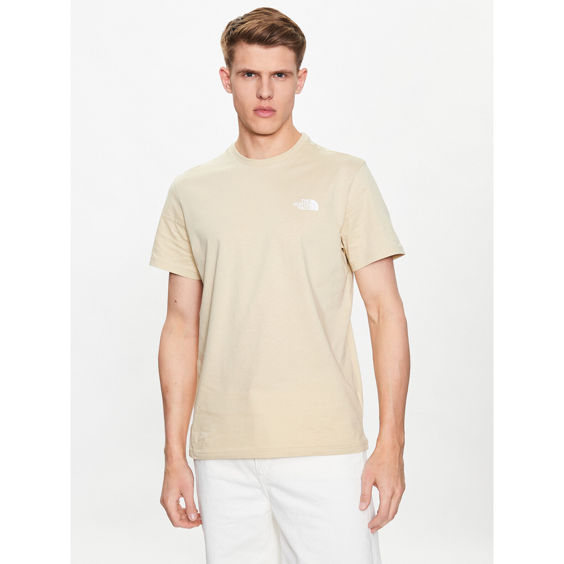 The North Face Тишърт Simple Dome NF0A2TX5 Бежов Regular Fit - Pepit.bg