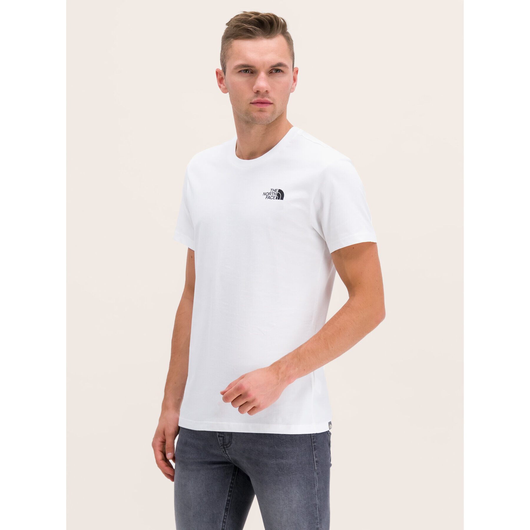 The North Face Тишърт Simple Dome NF0A2TX5 Бял Regular Fit - Pepit.bg