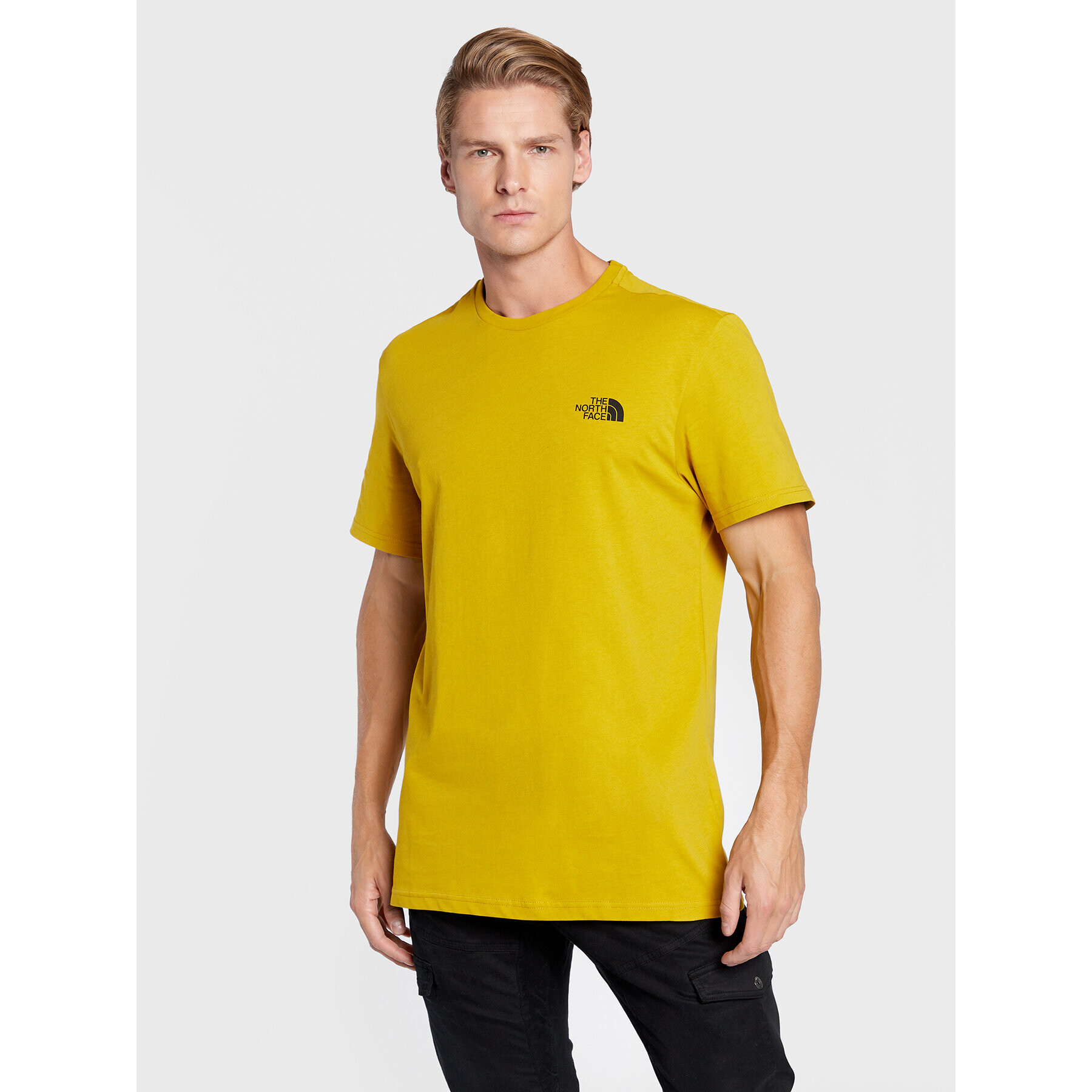 The North Face Тишърт Simple Dome NF0A2TX57 Жълт Regular Fit - Pepit.bg